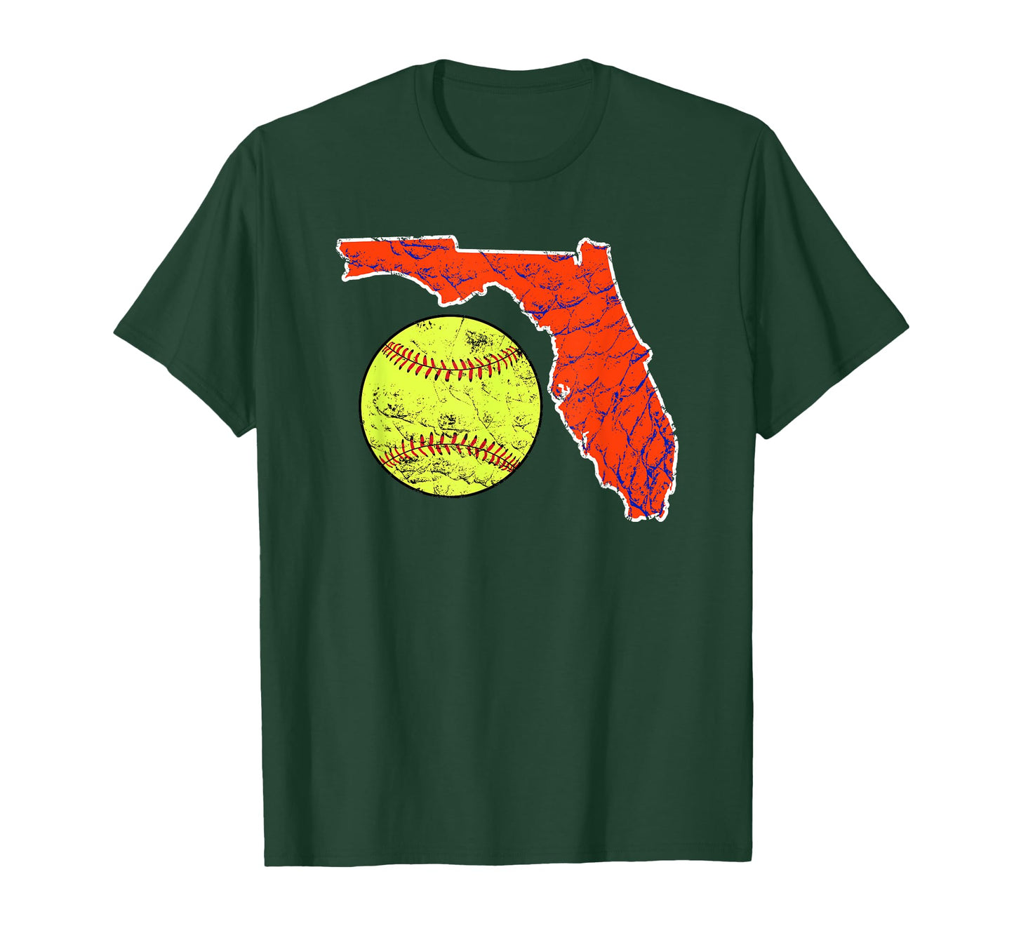 Sunshine State of Florida Softball T-Shirt