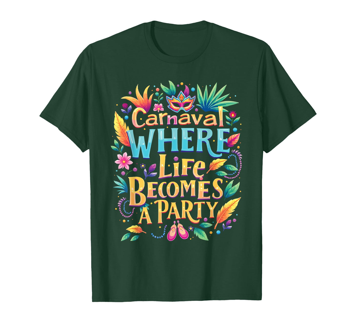 Carnival In Brazil Samba Parade Rhythm Feather Brazilian T-Shirt