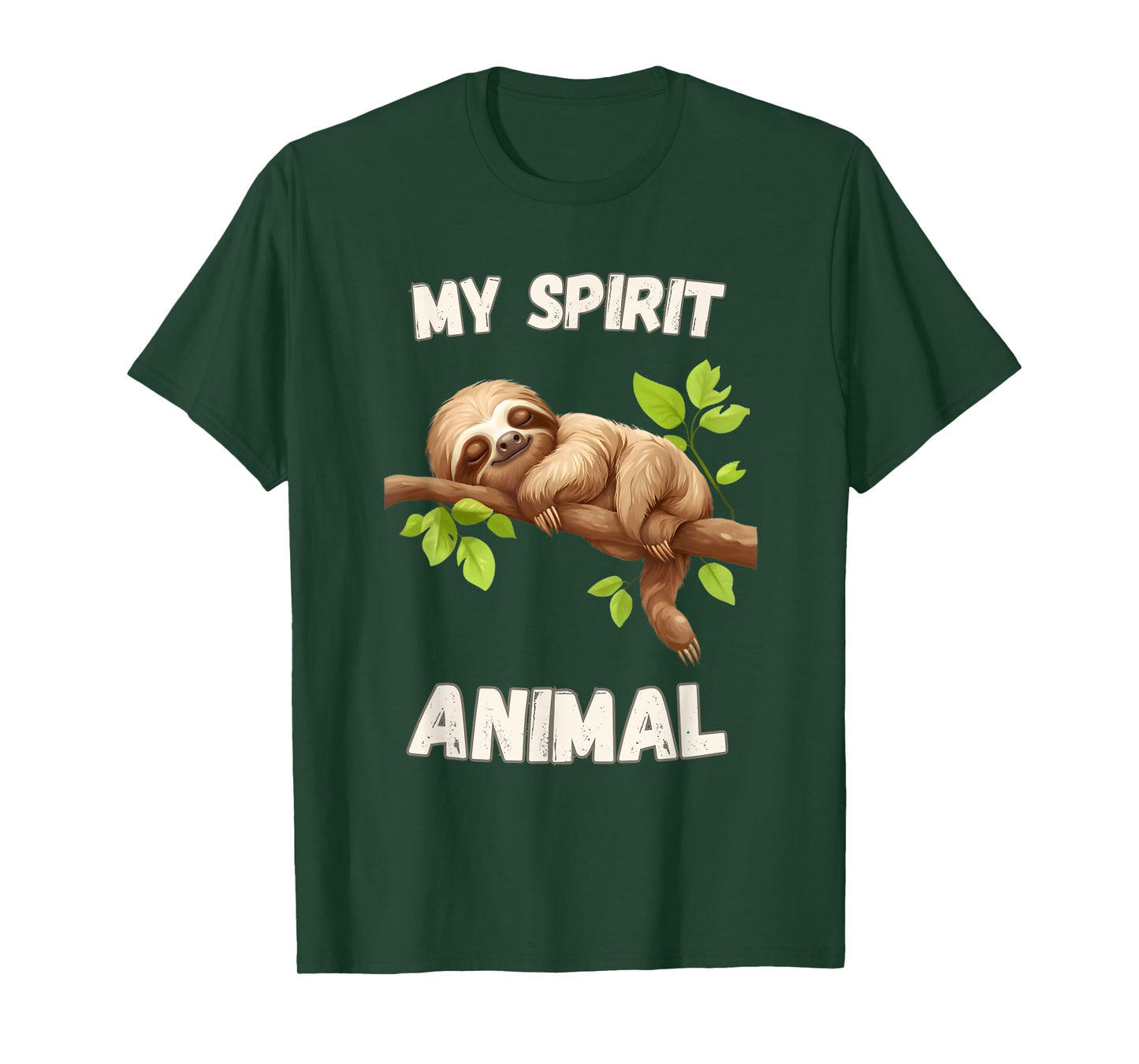 Sloth Is My Spirit Animal - Lazy Napping Funny Sloth Gift T-Shirt