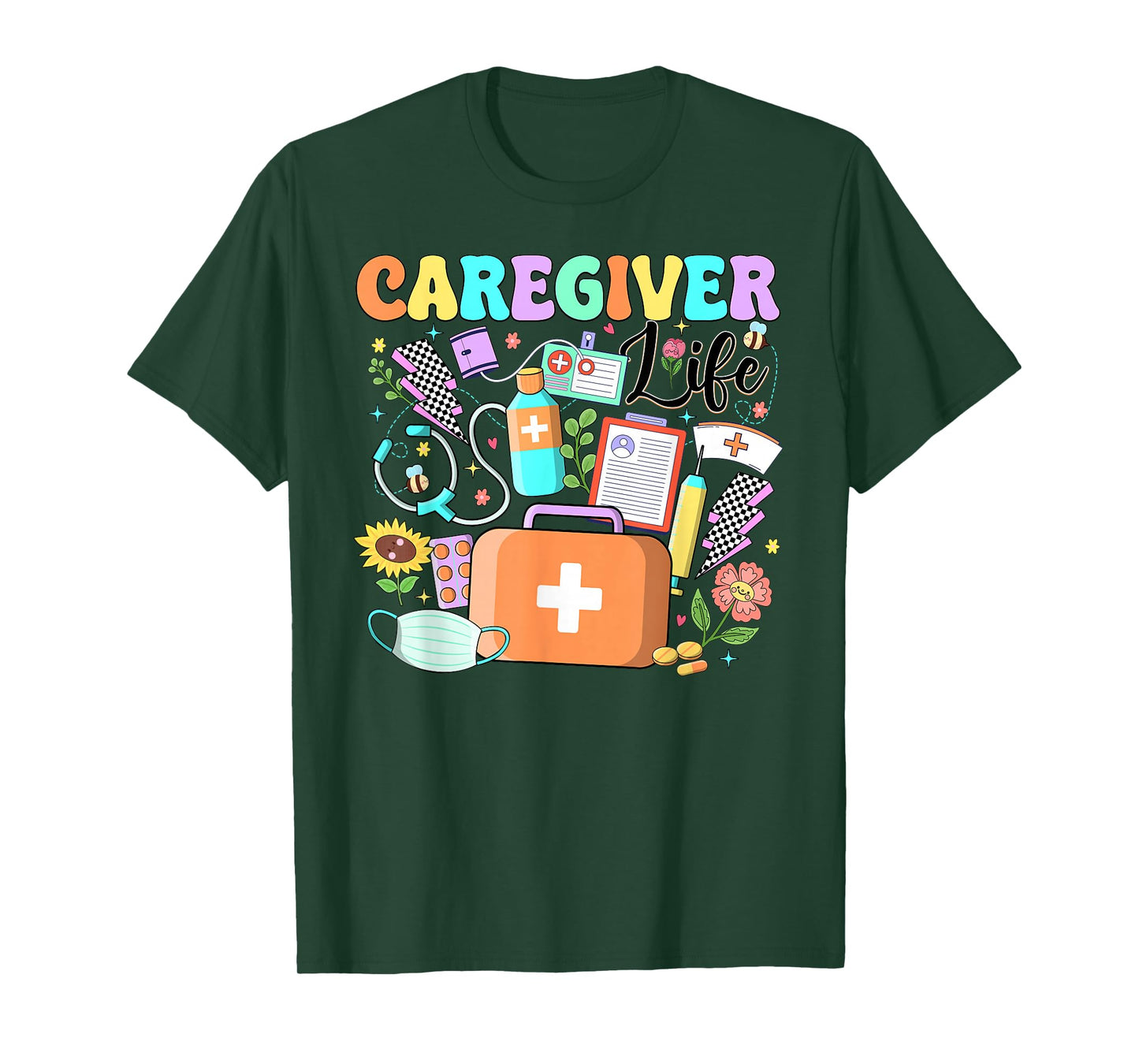 Caregiver Life Nurse Nursing Home National Caregivers Day T-Shirt