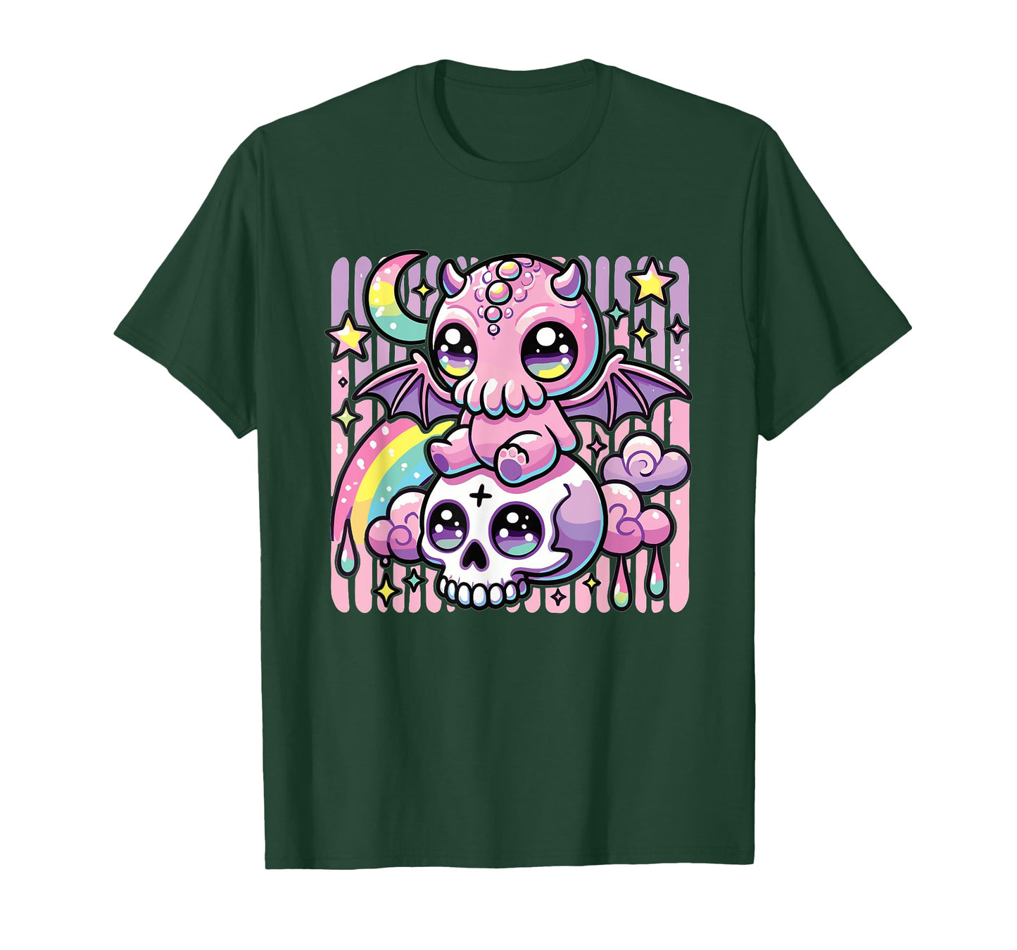 Kawaii Gothic Cthulhu Pastel Colors Gothic Goth Cthulhu T-Shirt