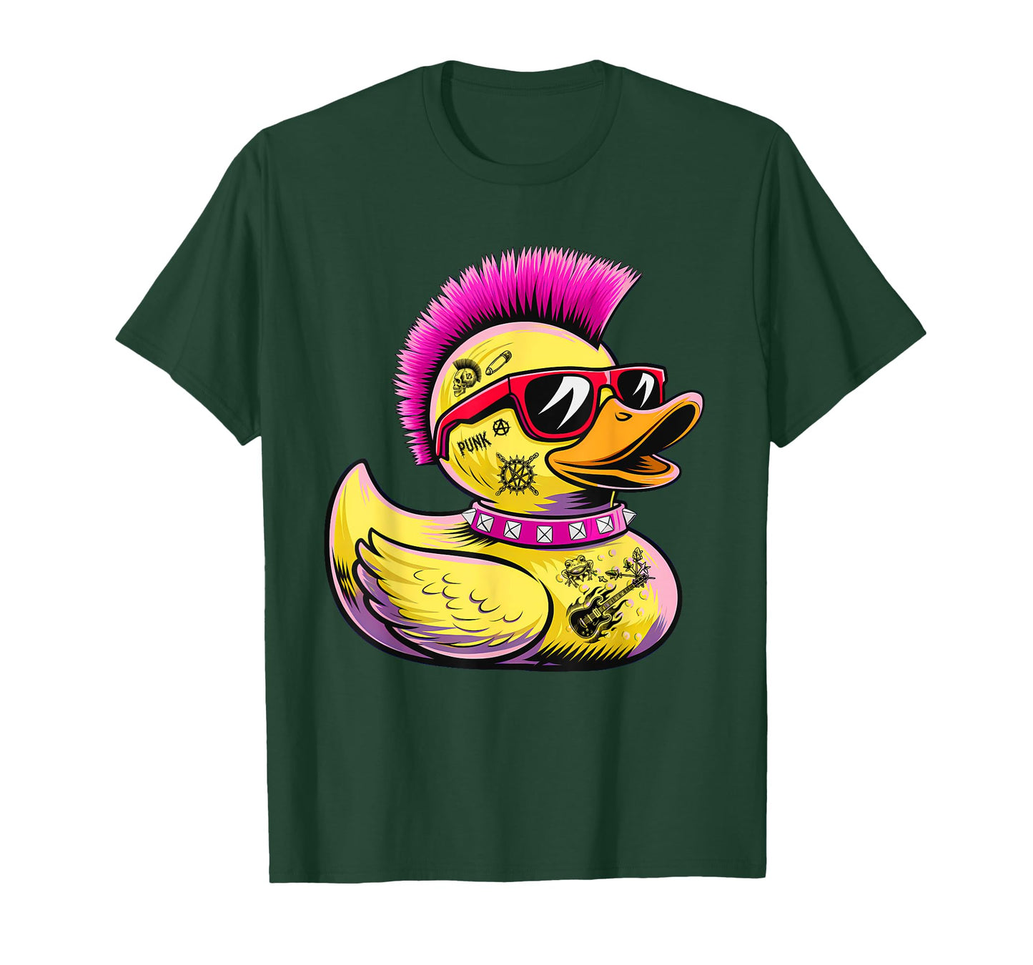 Punk Duck Duckling Punk Rocker Duck Rock Punk Costume T-Shirt