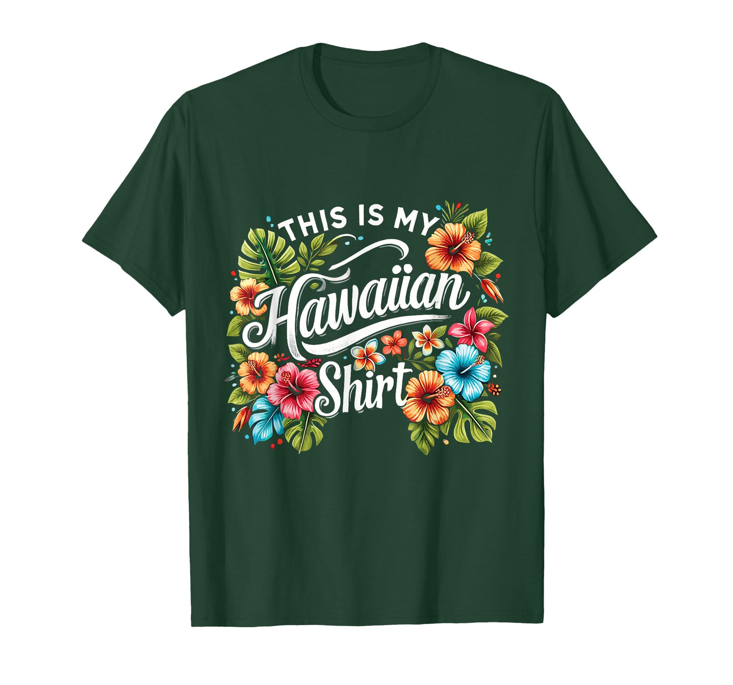 This Is My Hawaiian Funny Hawaii Island Summer T-Shirt