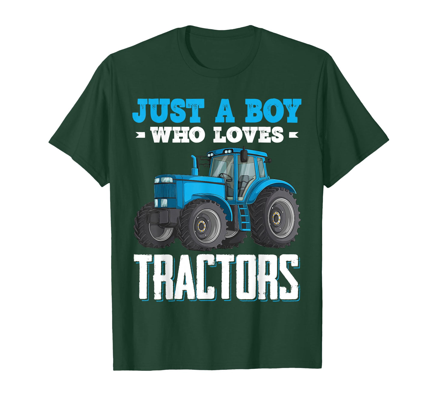 Just A Boy Who Loves Tractors Farm Trucks Boys Toddlers Kids T-Shirt