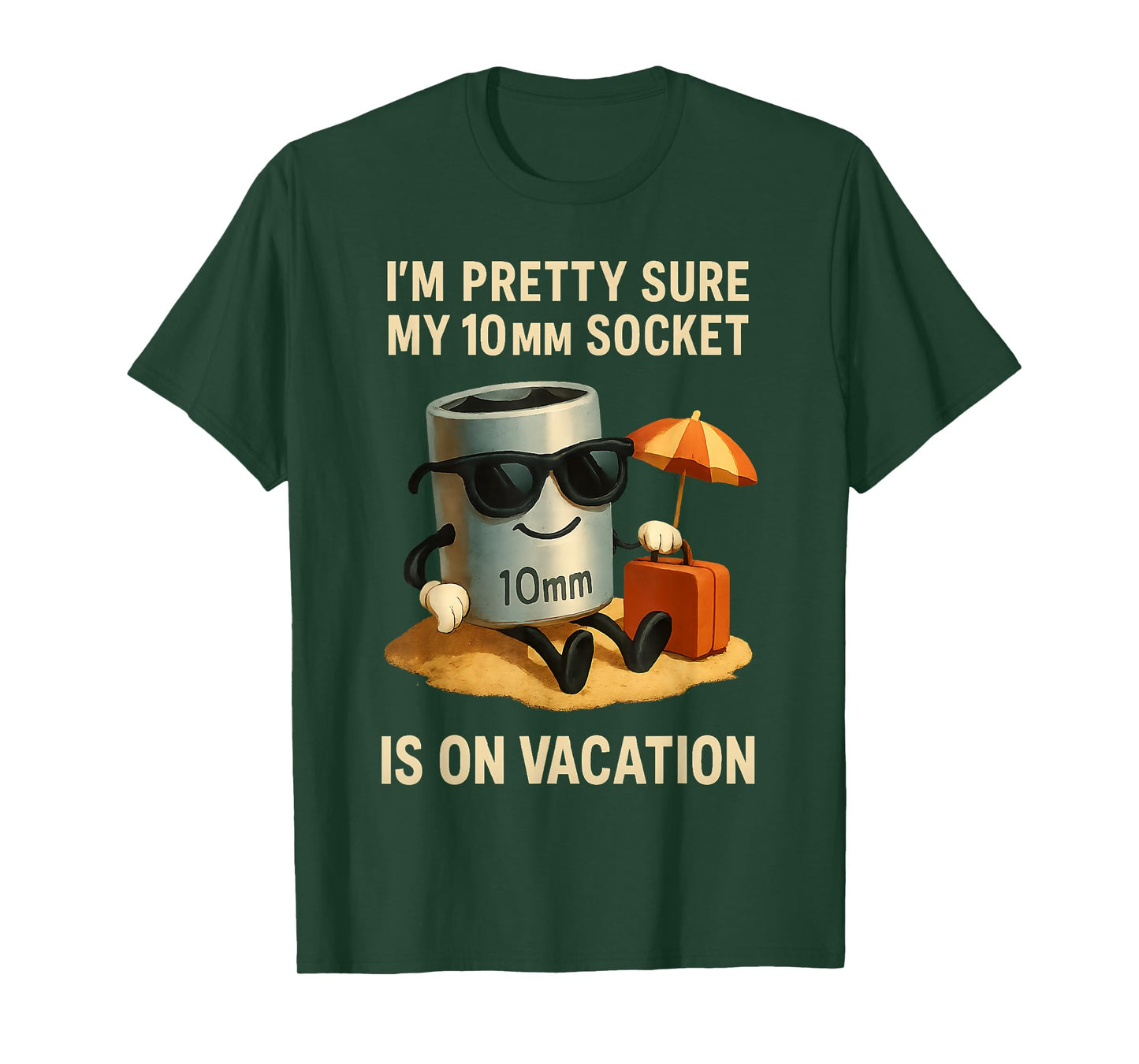 Missing 10mm Socket Funny Mechanic for Dad Car Guy Garage T-Shirt