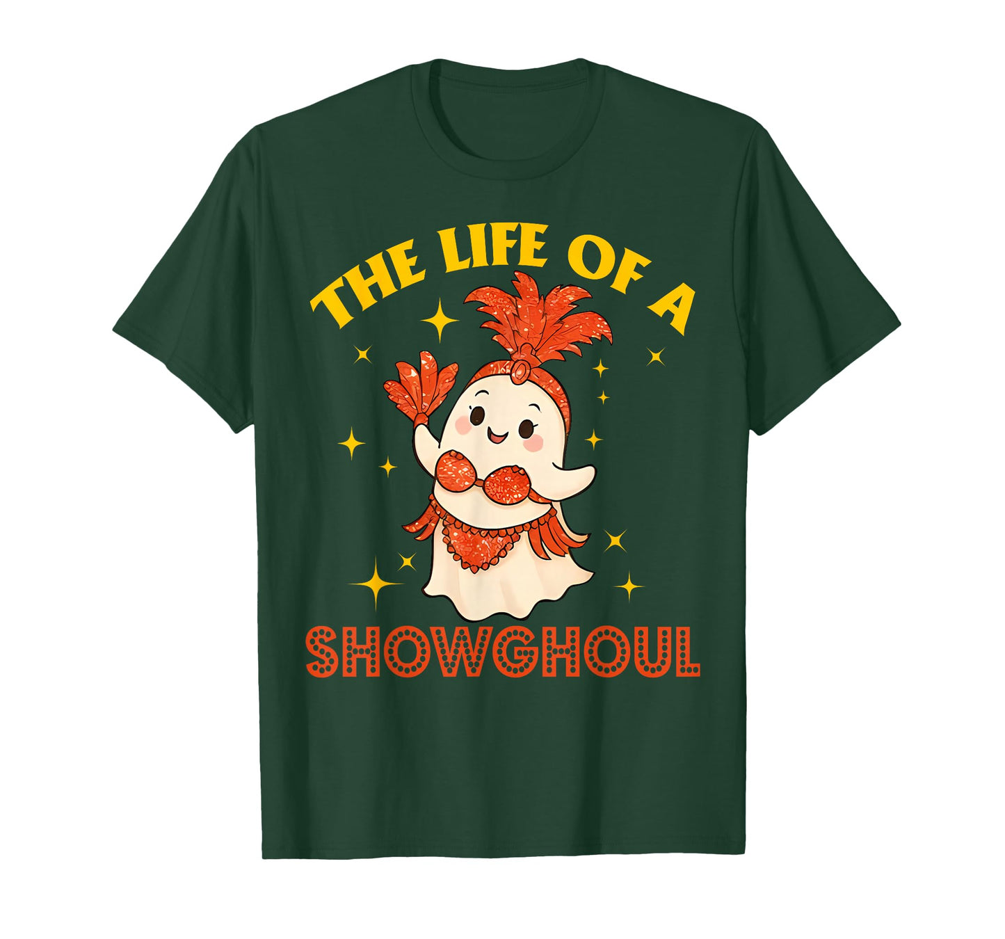 The Life of a Showghoul Funny Halloween Ghost Girl T-Shirt