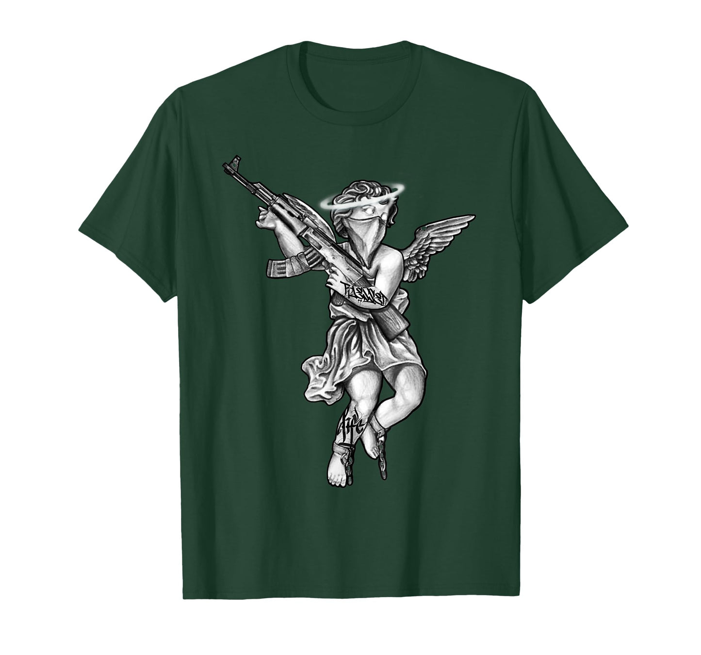 Avenging Angel Sinner Chicano Tattoo T-Shirt