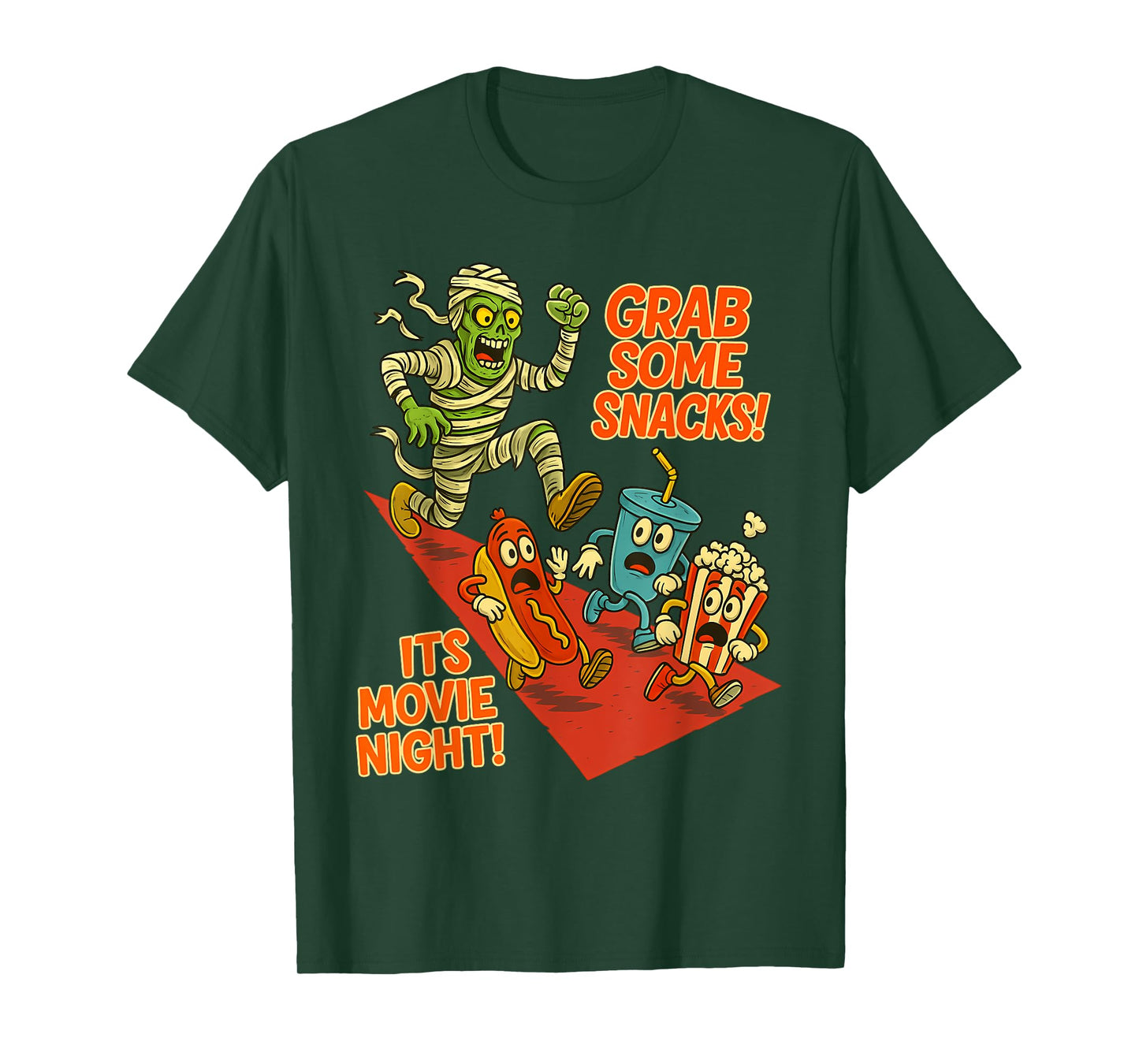 Grab Some Snacks! It's Movie Night! Halloween Horror Nights T-Shirt