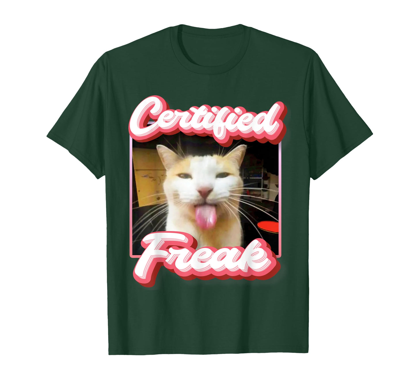 funny cat meme - Certified Freak Funny Cat Meme Men Women T-Shirt