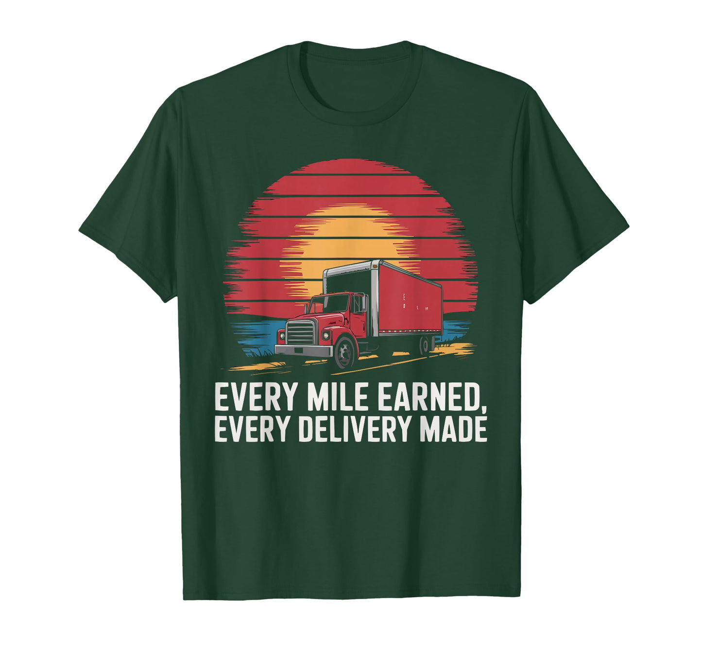 Box Truck Driving Truck Driver Proud Trucker T-Shirt