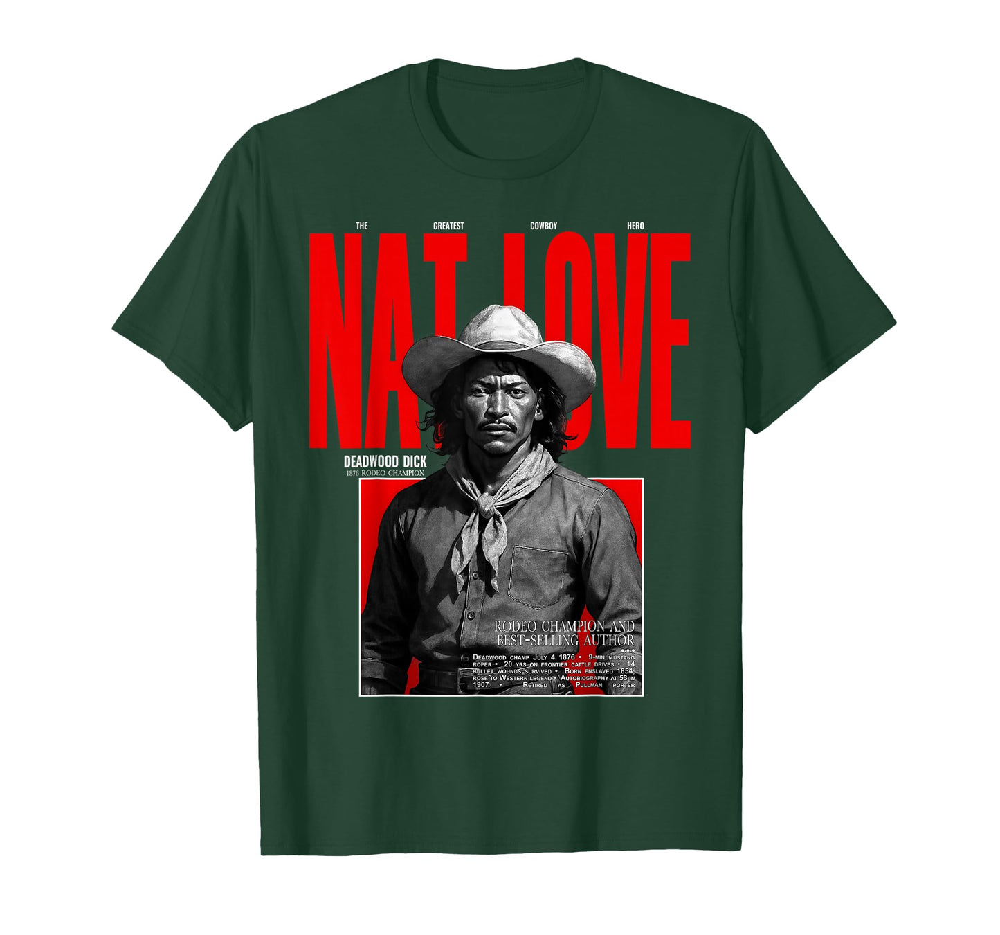 Black Cowboy Pioneer NAT Love T-Shirt