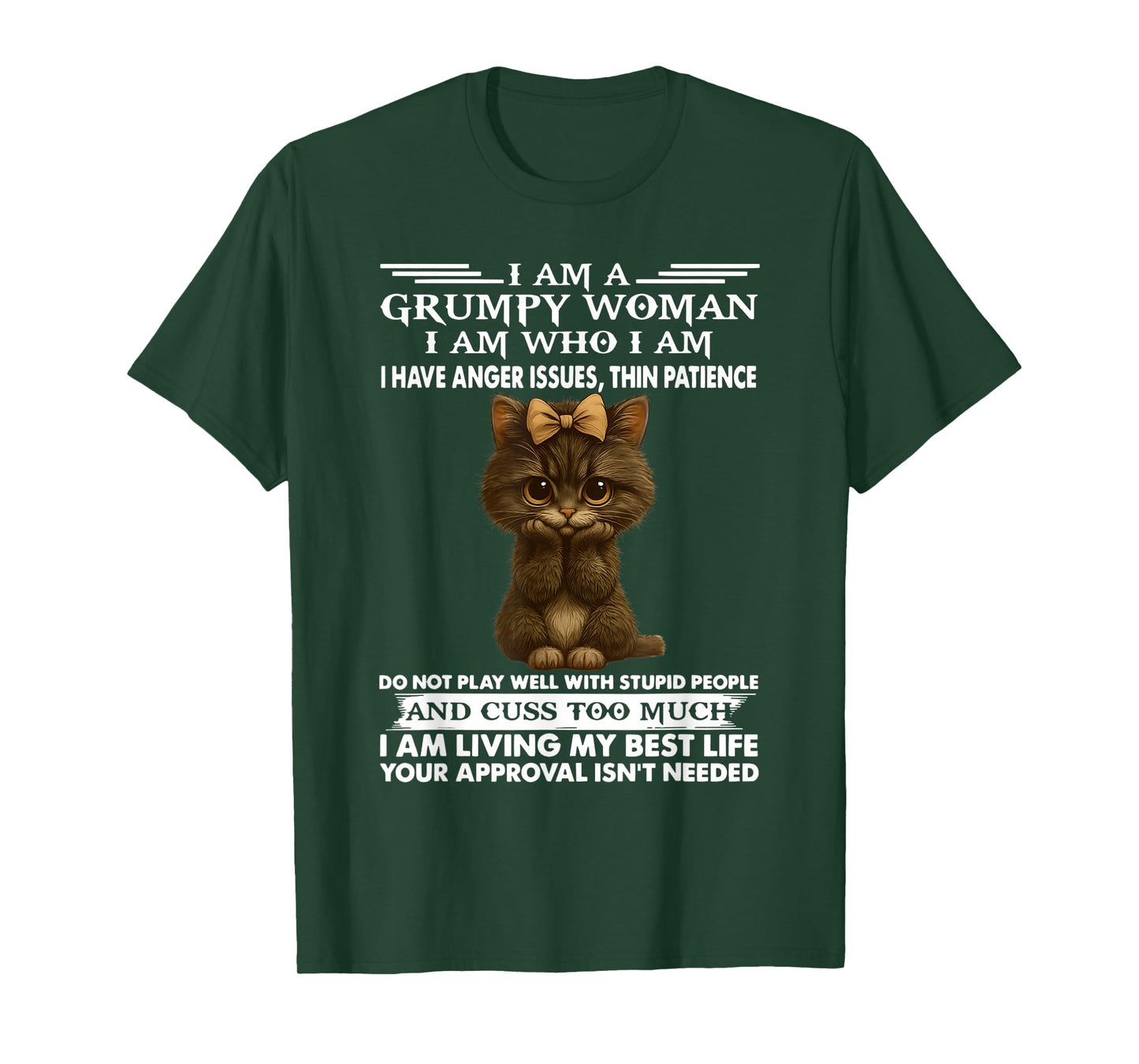 I am a Grumpy Old Woman I am who I am I Have Anger Issue T-Shirt