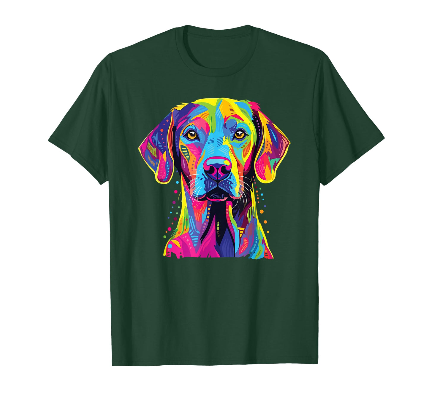 Watercolor Colorful Blue Lacy Dog T-Shirt