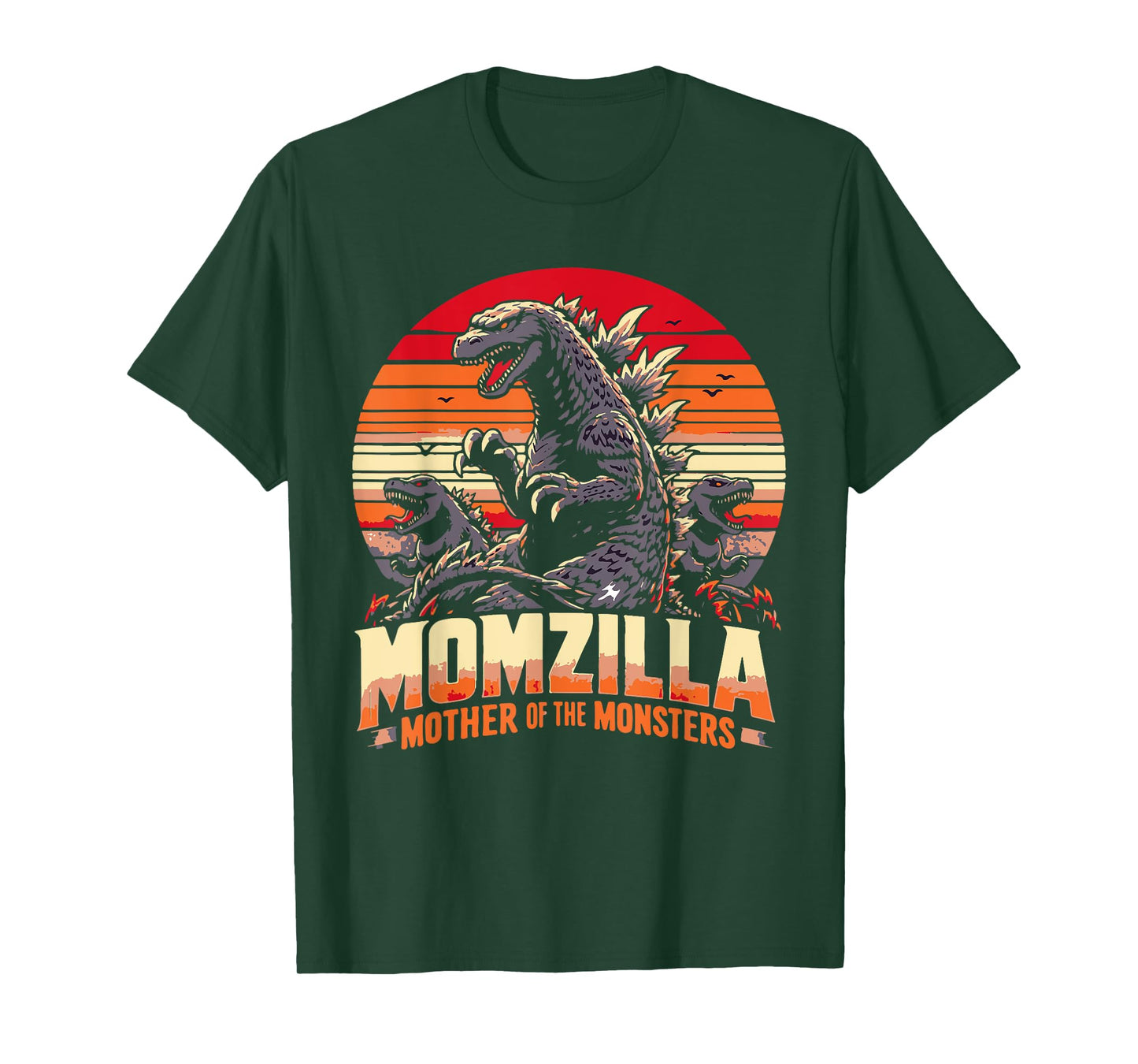 funny Momzilla Mother Of Monsters Retro birthday Mothers day T-Shirt