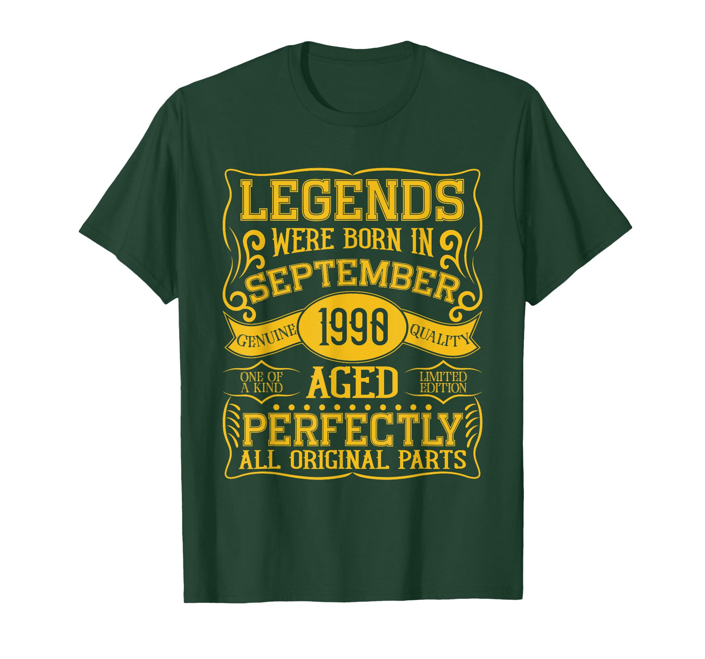 35th Birthday Legends Were Born In September 1990 T-Shirt