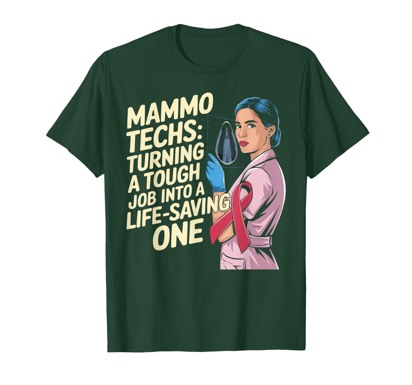 Mammography Technologist Job Mammographer Mammo Tech T-Shirt