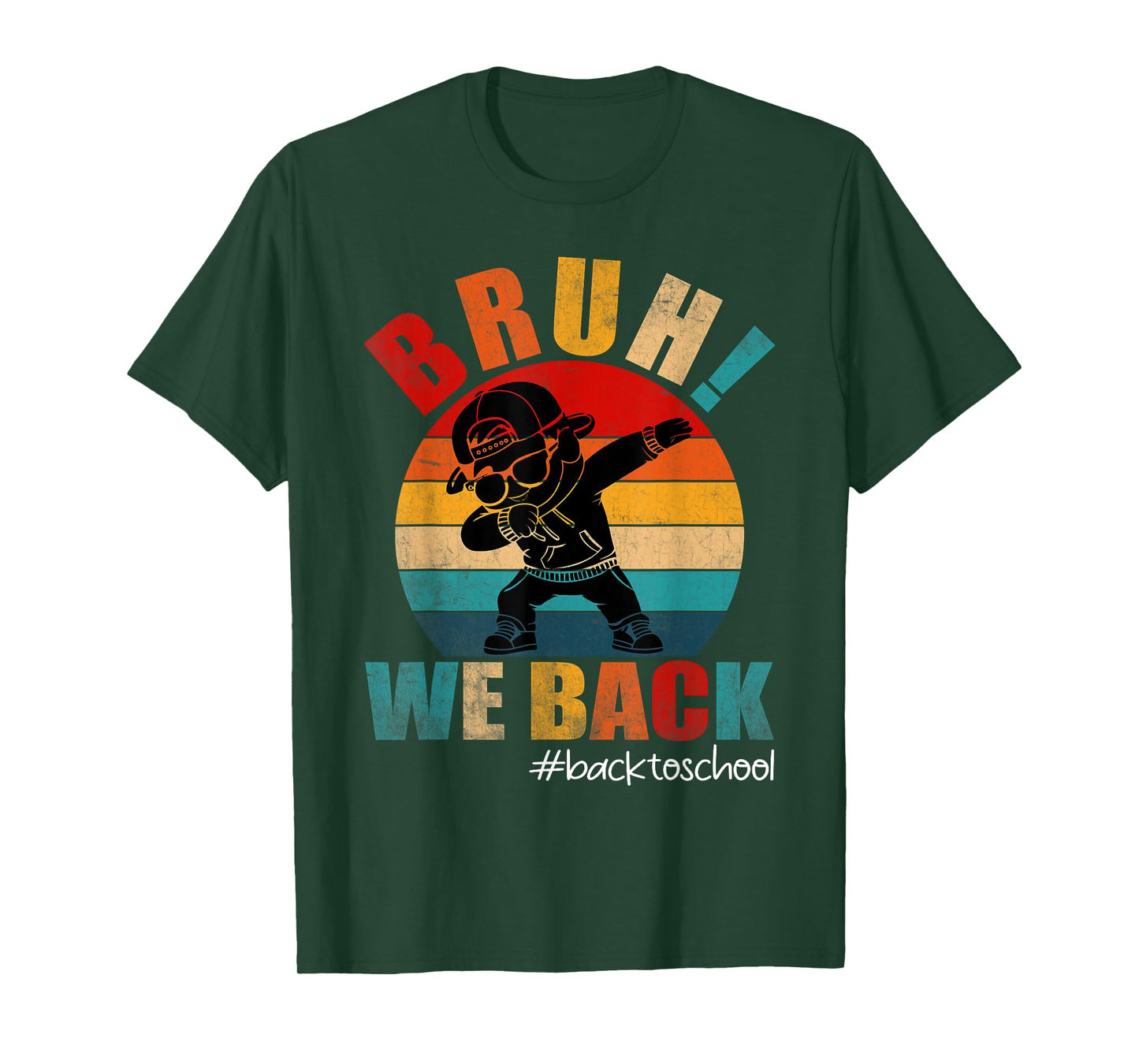 Funny Back To School Bruh We Back Kids Boys Teachers T-Shirt