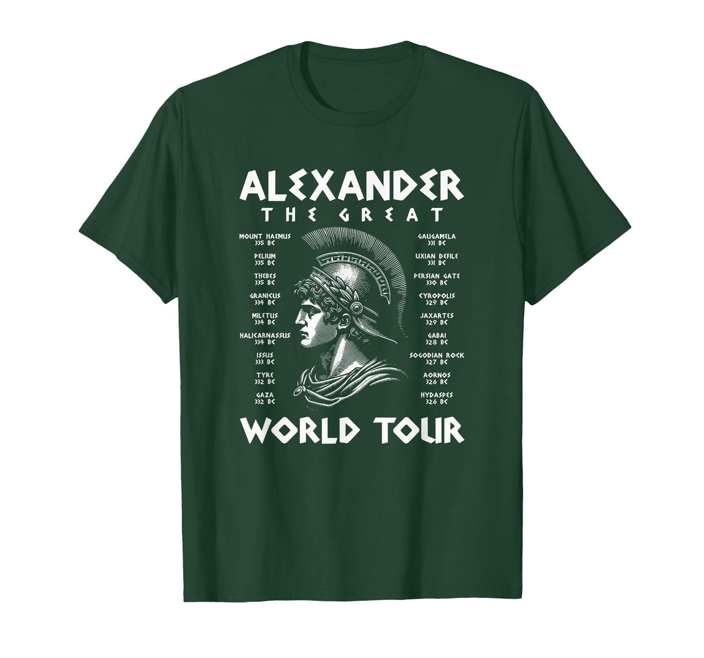 Alexander The Great World Tour Funny T-Shirt