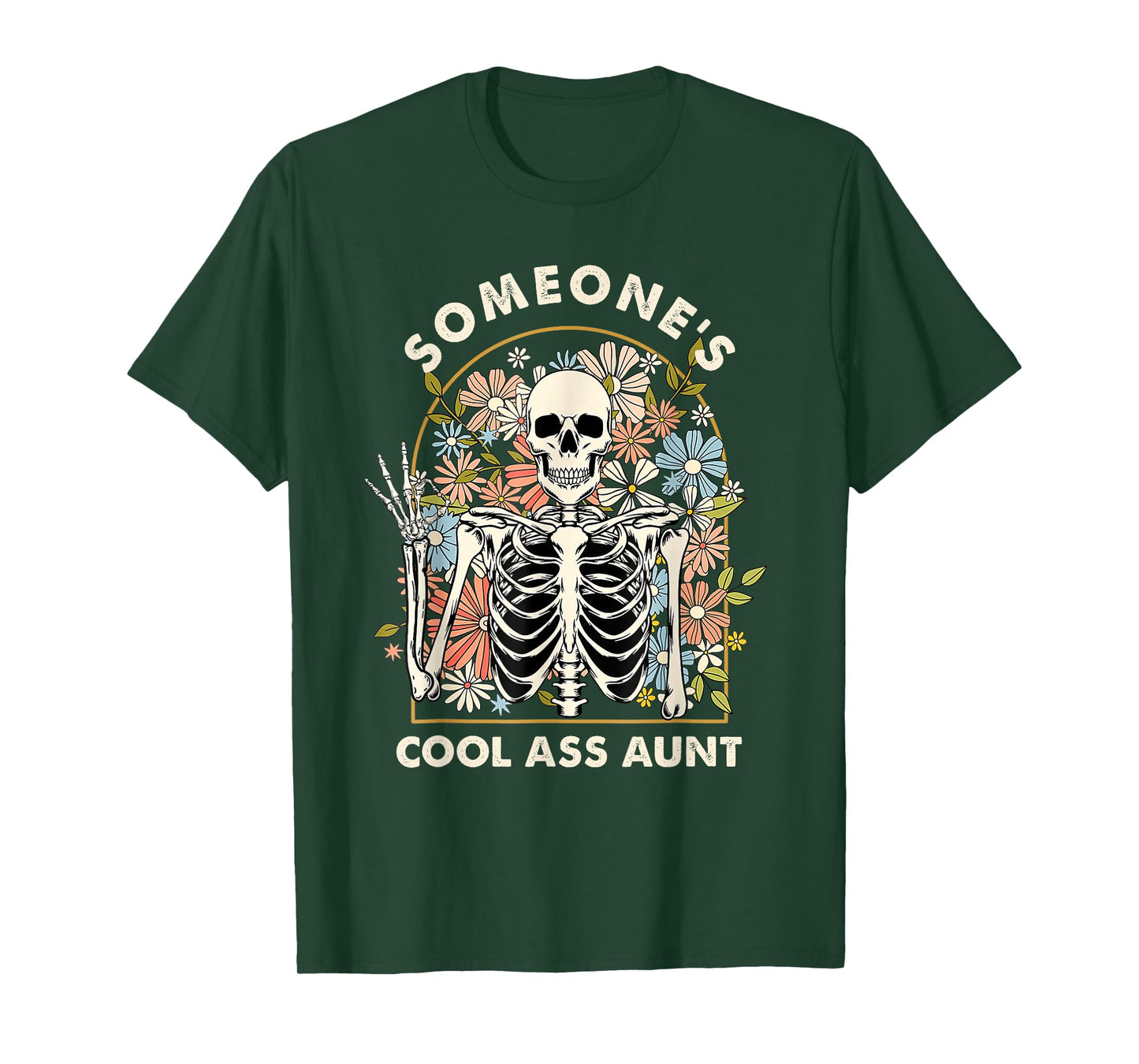 Someone's Cool Ass Aunt Cool Auntie Club Skull Skeleton T-Shirt