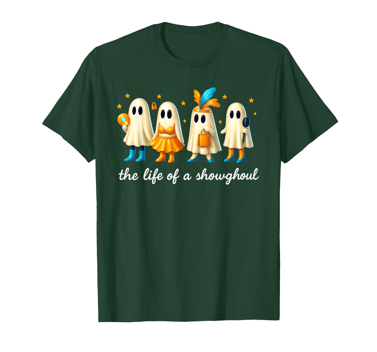 The Life of a Showghoul Funny Spooky Halloween Spirit Outfit T-Shirt