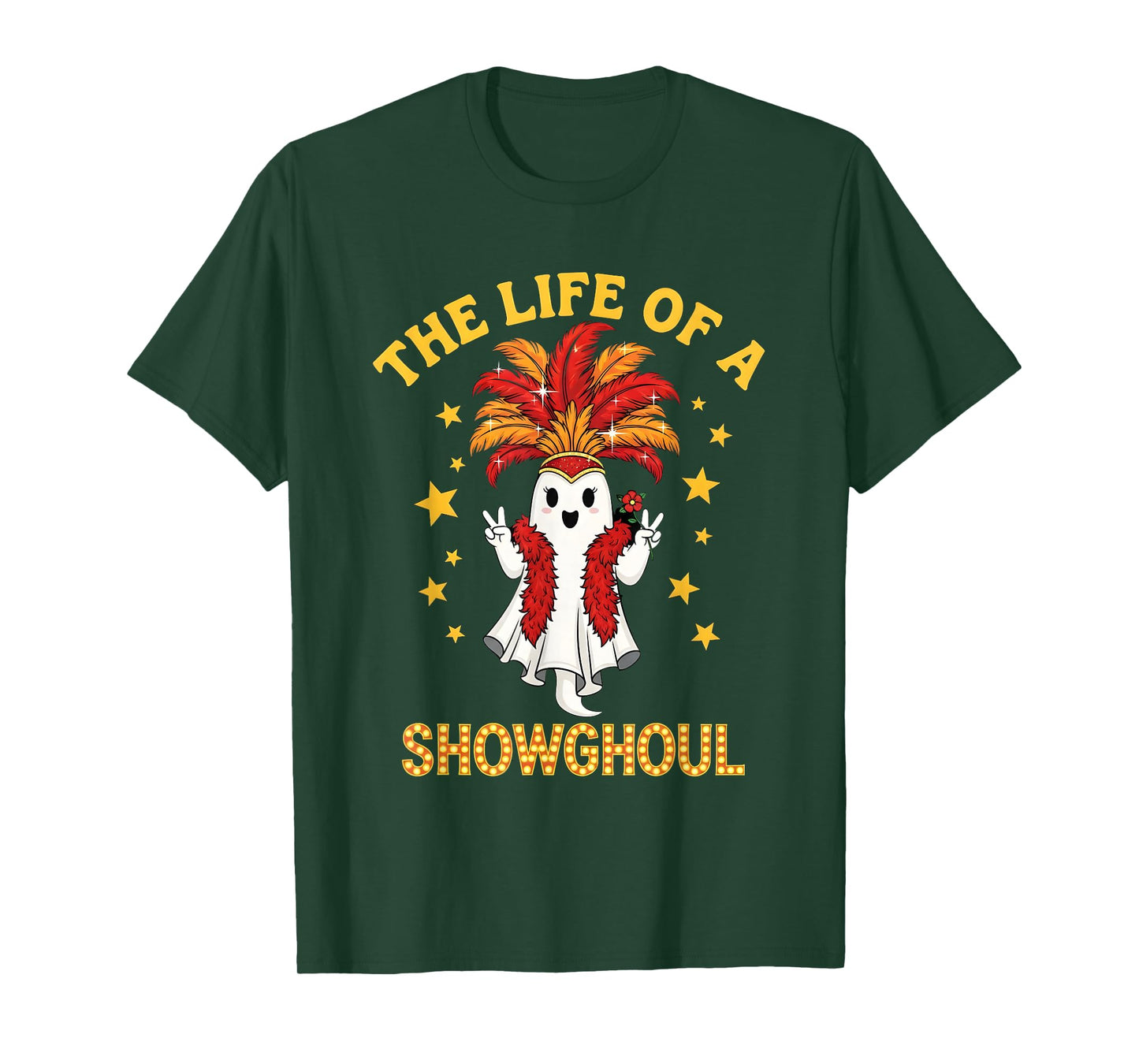The Life of a Showghoul Funny Glam Ghost Halloween Costume T-Shirt