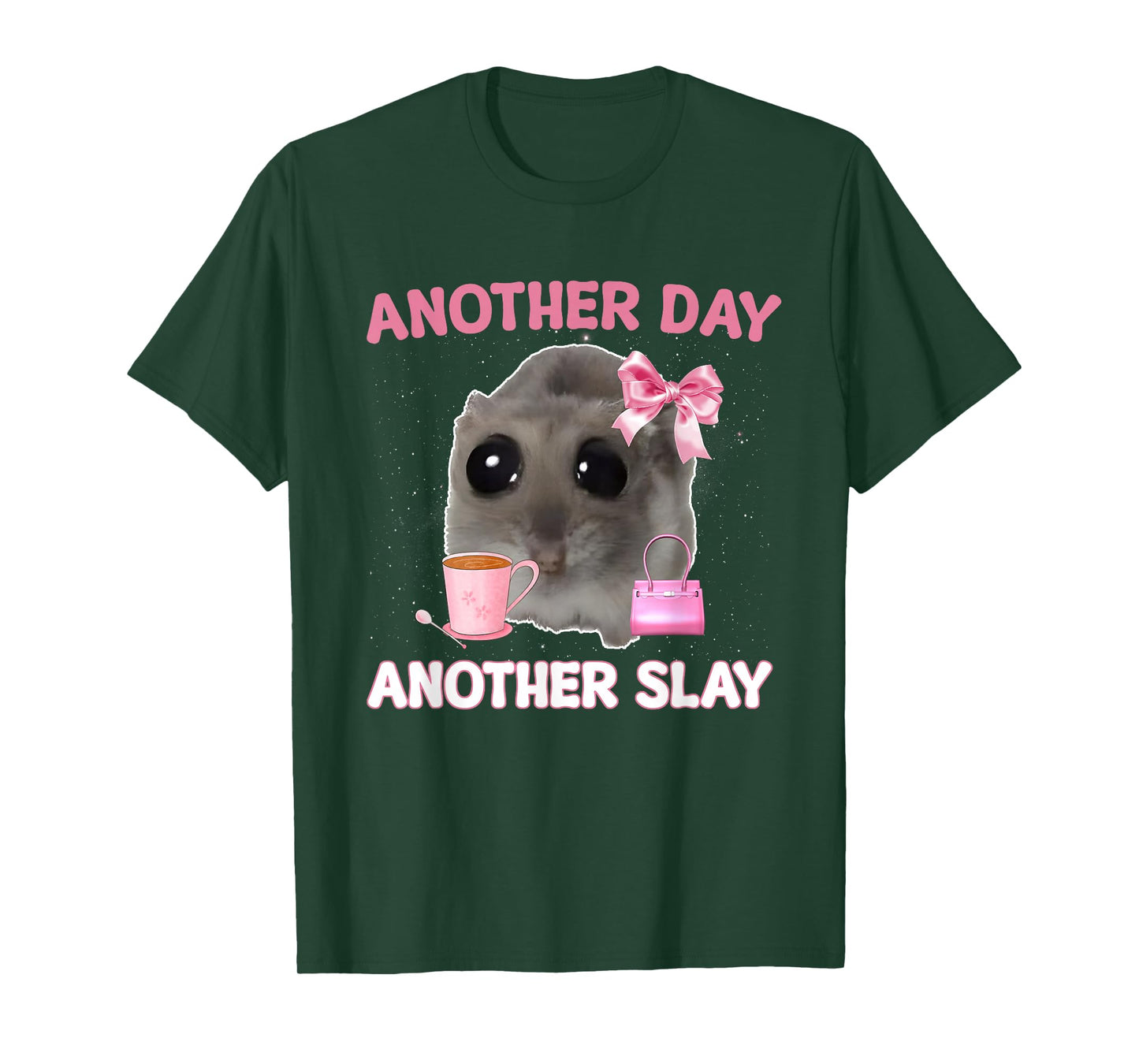 Another Day Another Slay Sad Hamster Meme Men Women T-Shirt