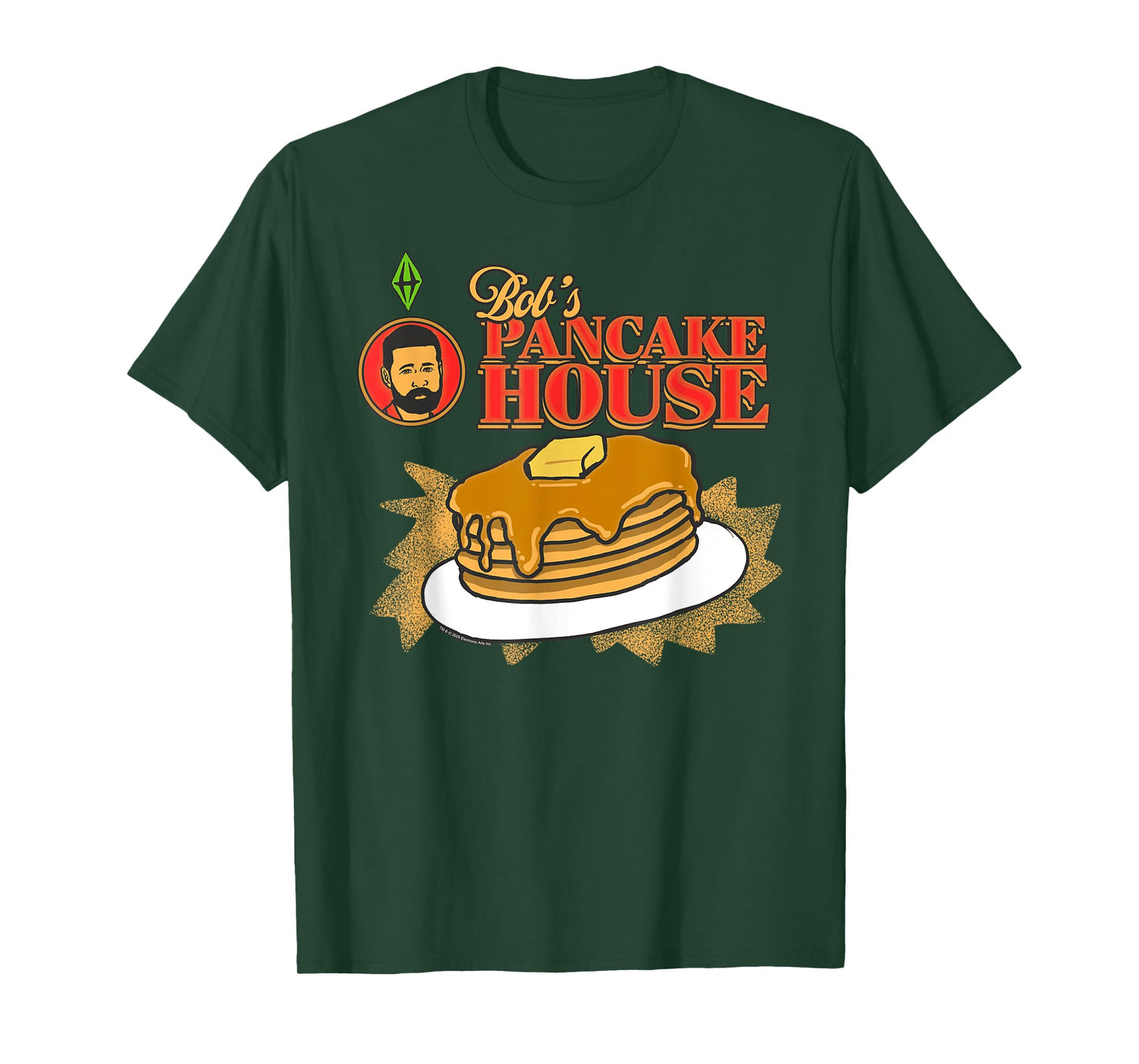 The Sims Bob's Pancakes House Funny Video Game T-Shirt