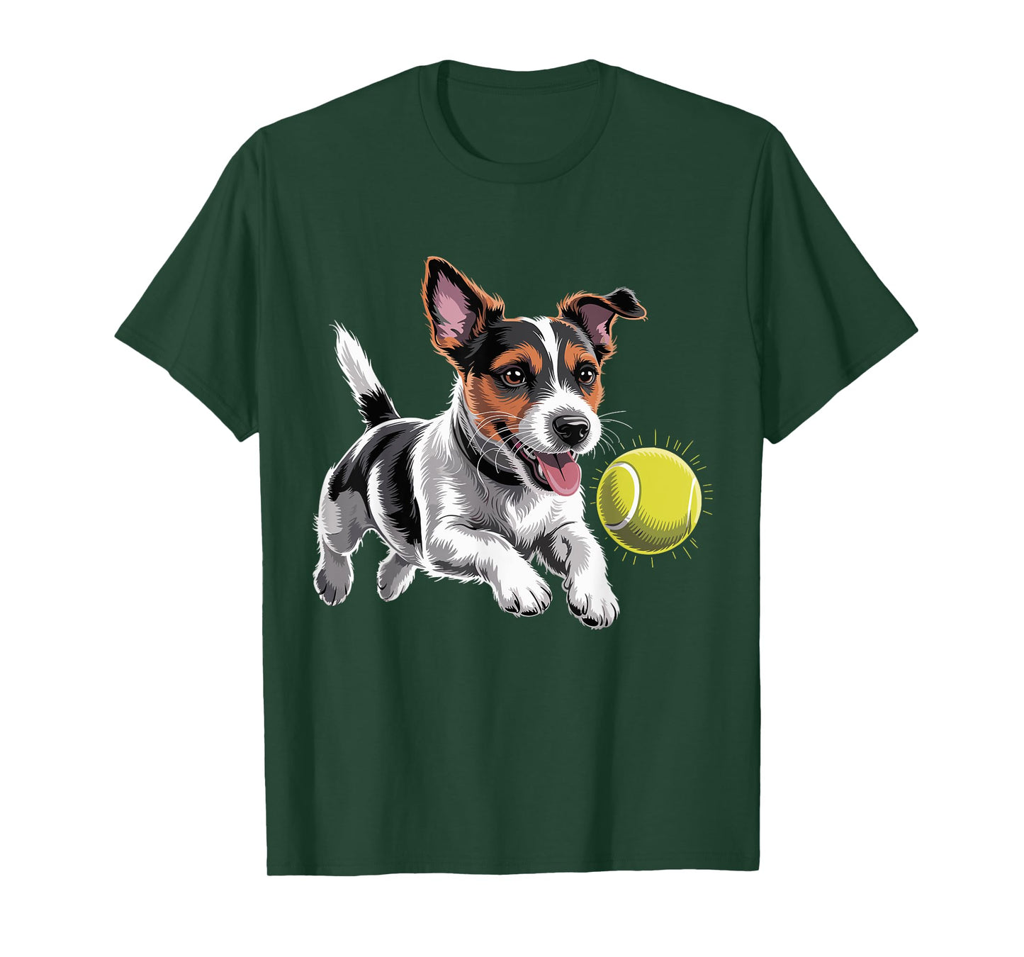 Jack Russell Terrier Chasing A Ball JRT Jack Russell Owner T-Shirt