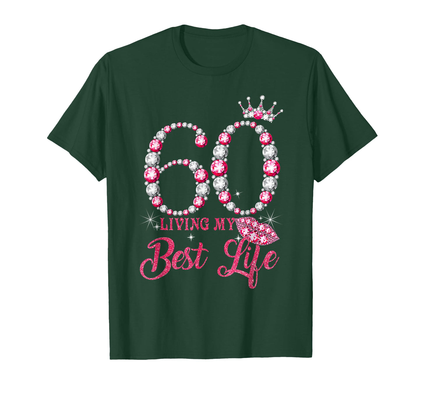 Living My Best Life 60 Years Old 60th Birthday Queen Women T-Shirt