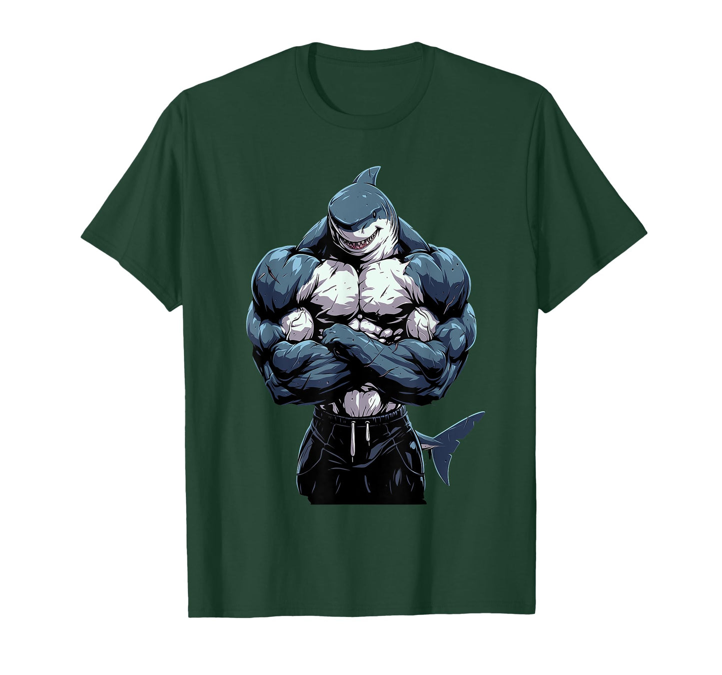 Body Builder Shark With Muscles T-Shirt