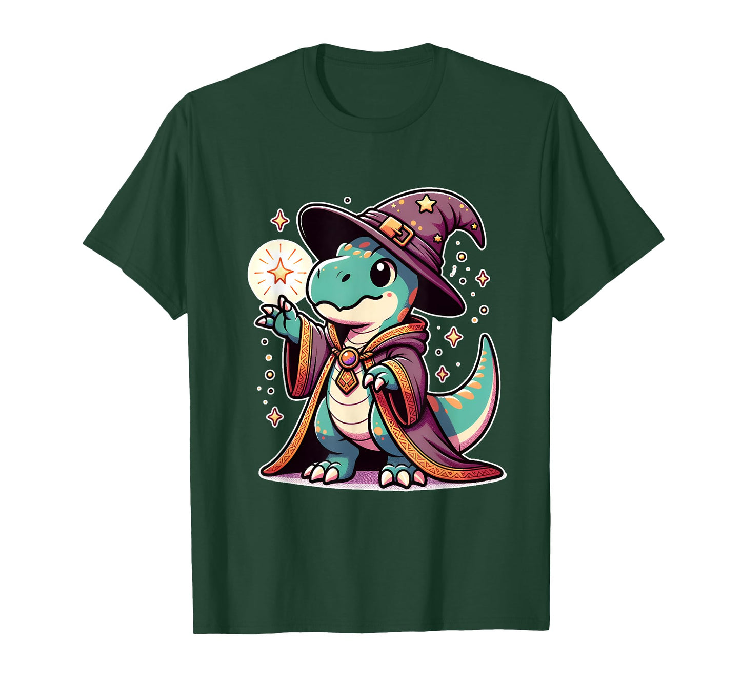 Halloween wizard funny dinosaur T-Shirt