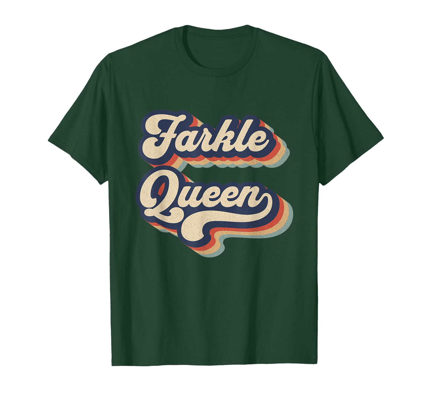 Farkle Queen Vintage Farkle Dice Game Womens T-Shirt