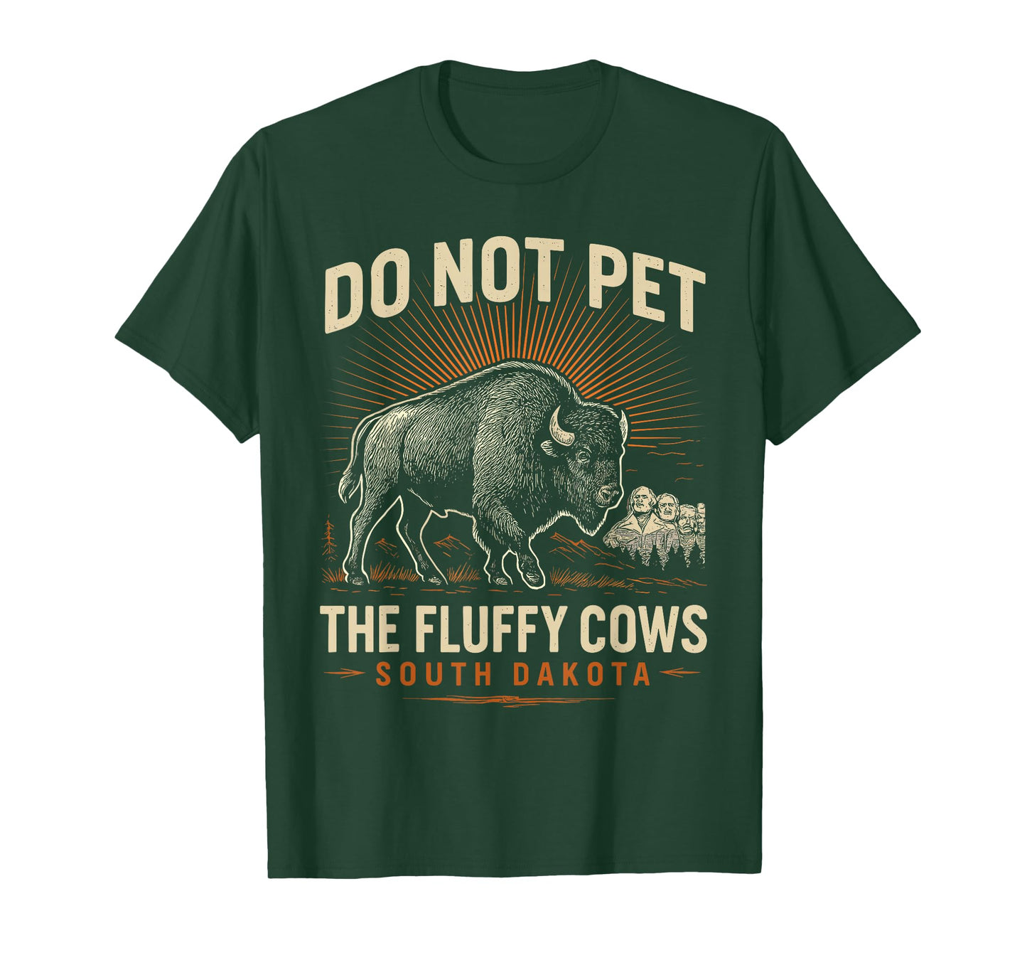 Do Not Pet the Fluffy Cows T-Shirt National Park Funny Bison T-Shirt