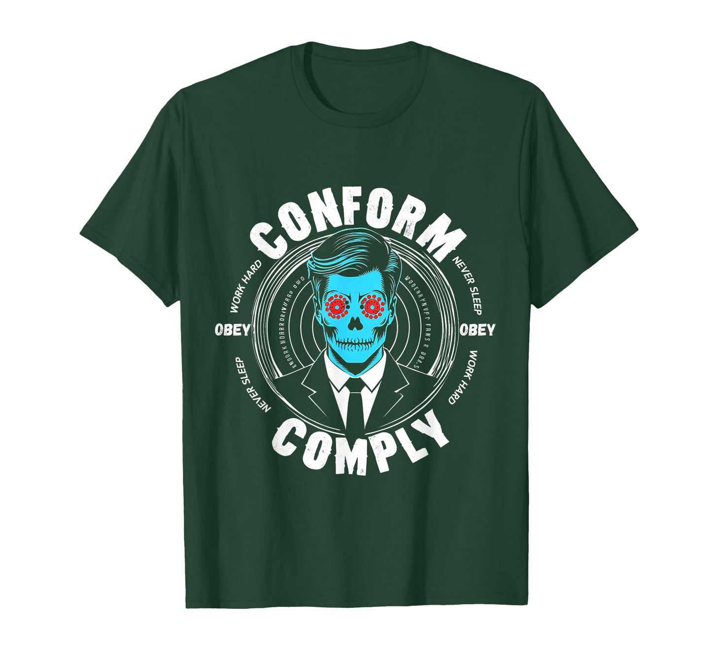 Obey Hoodie Comply Conform Whatch TV T-Shirt