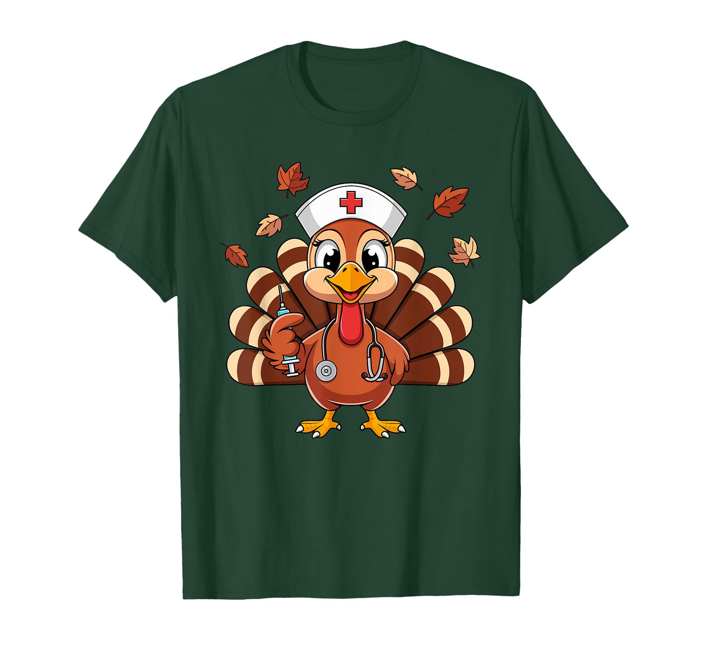 Thanksgiving Nurse Turkey RN ICU ER NICU Nurse Crew Women T-Shirt