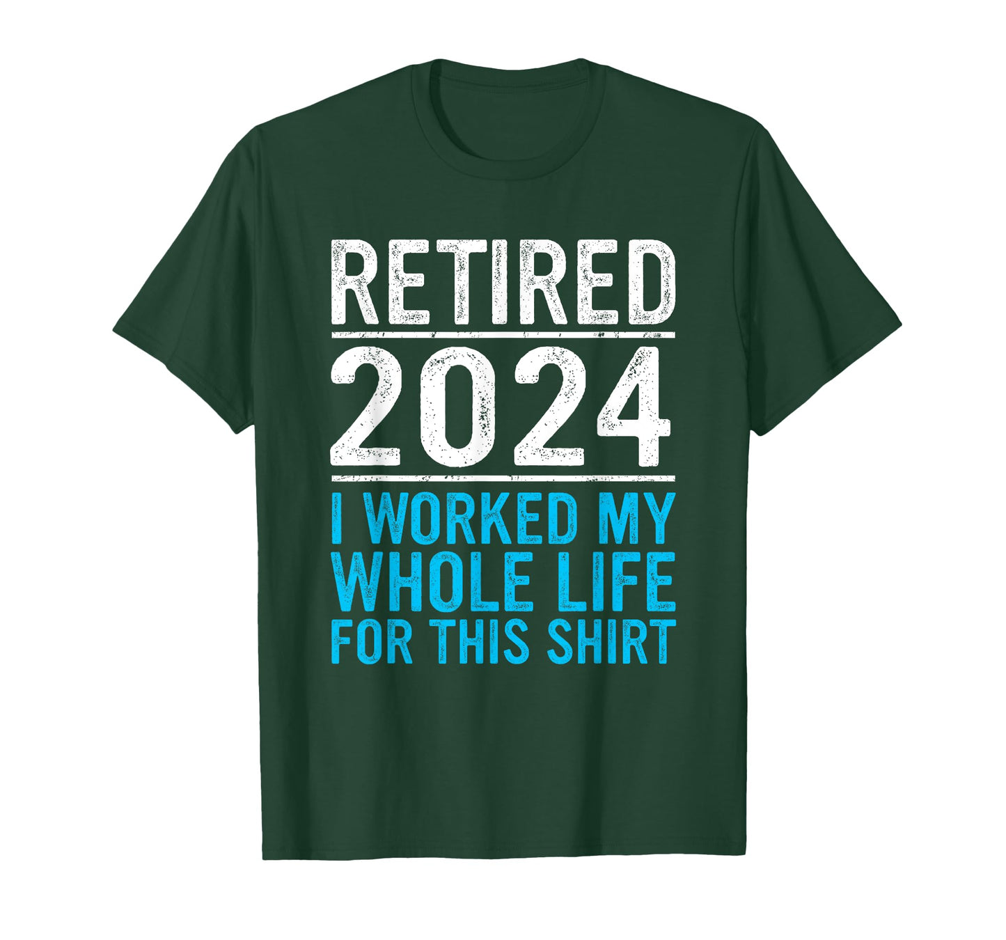 Retired 2024 Retirement Men Women Humor Funny Retirement T-Shirt
