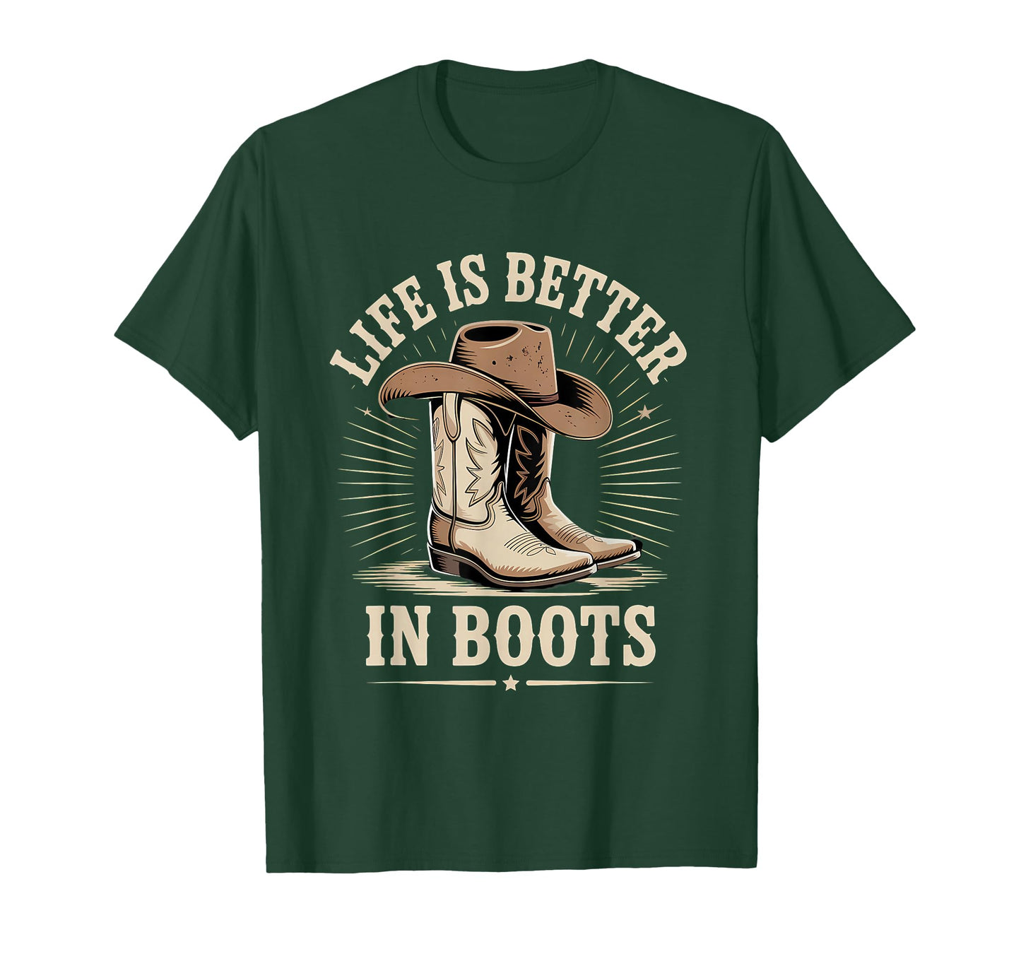 Life Is Better In Boots Line Dancing Western T-Shirt