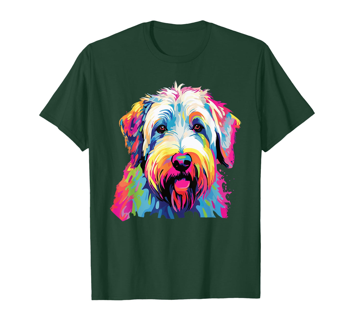 Watercolor Colorful Irish Soft Coated Wheaten Terrier T-Shirt