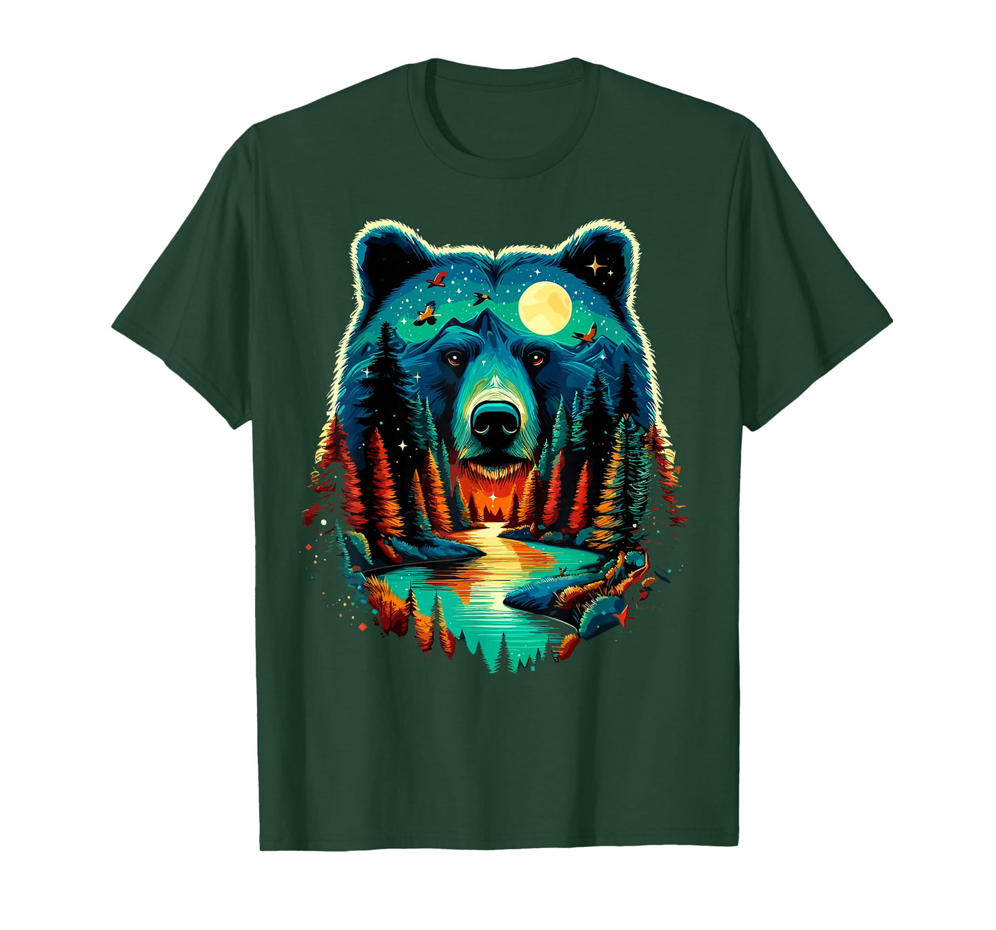 Forest Bear Wildlife Animal Nature Camping T-Shirt