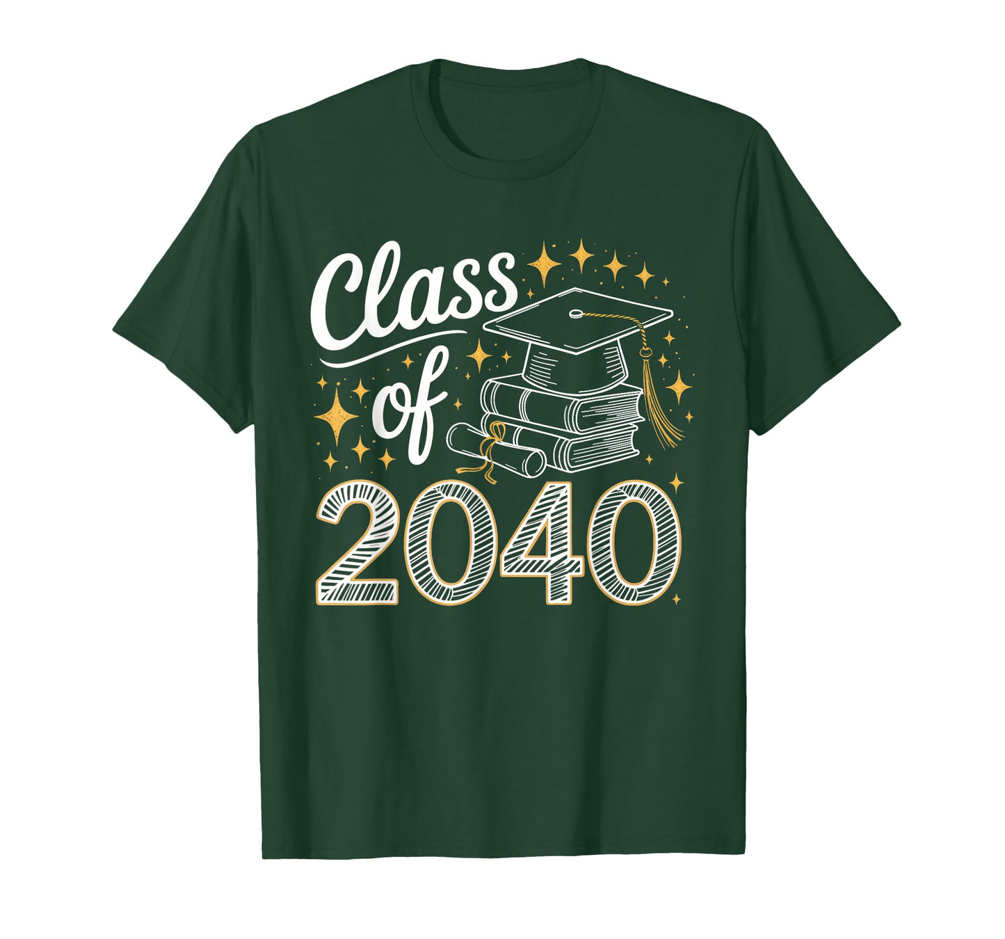 Class of 2040 First Day of Kindergarten Graduation Humor T-Shirt