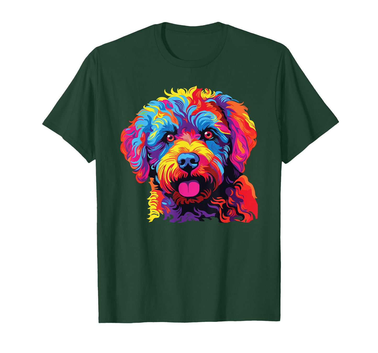 Watercolor Colorful Lagotto Romagnolo Dogs T-Shirt