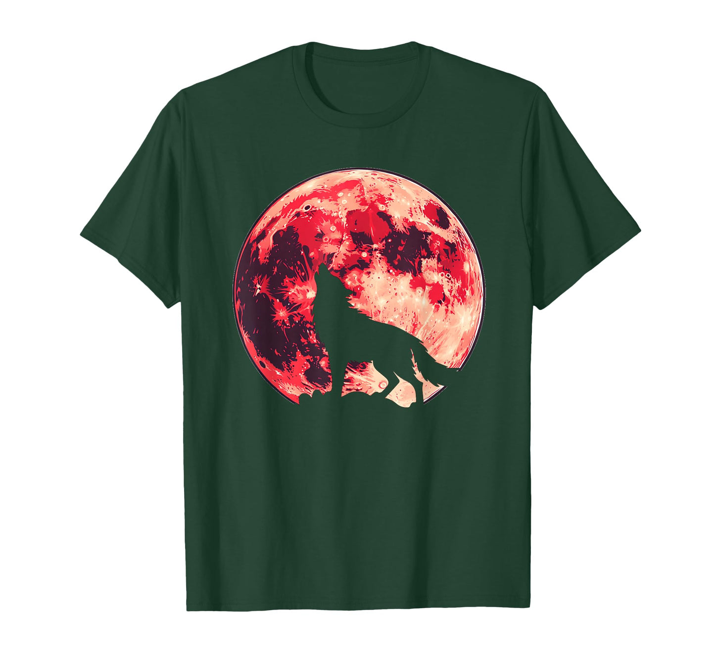 Wolf Howling at The Moon Wolf Wildlife Lovers T-Shirt