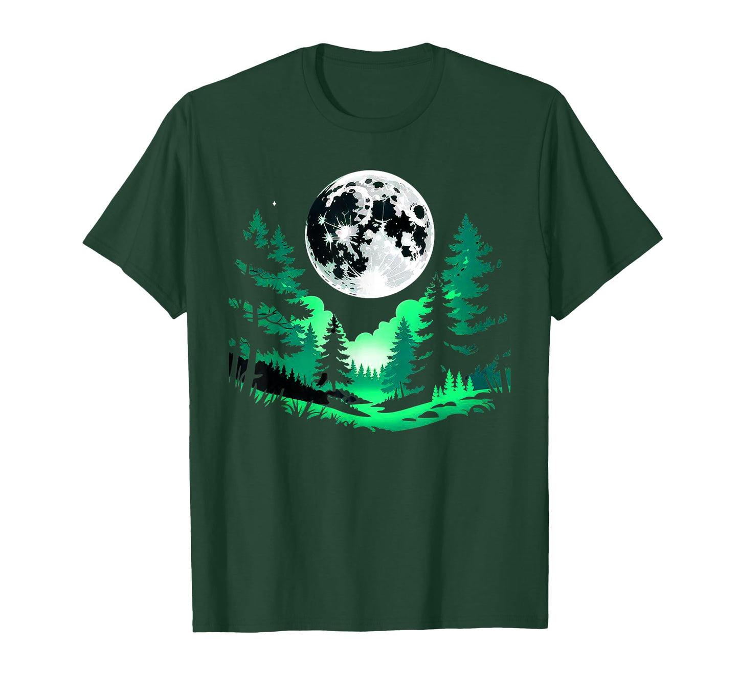 Trees Wildlife Nature Vintage Forest Retro Outdoor Graphic T-Shirt