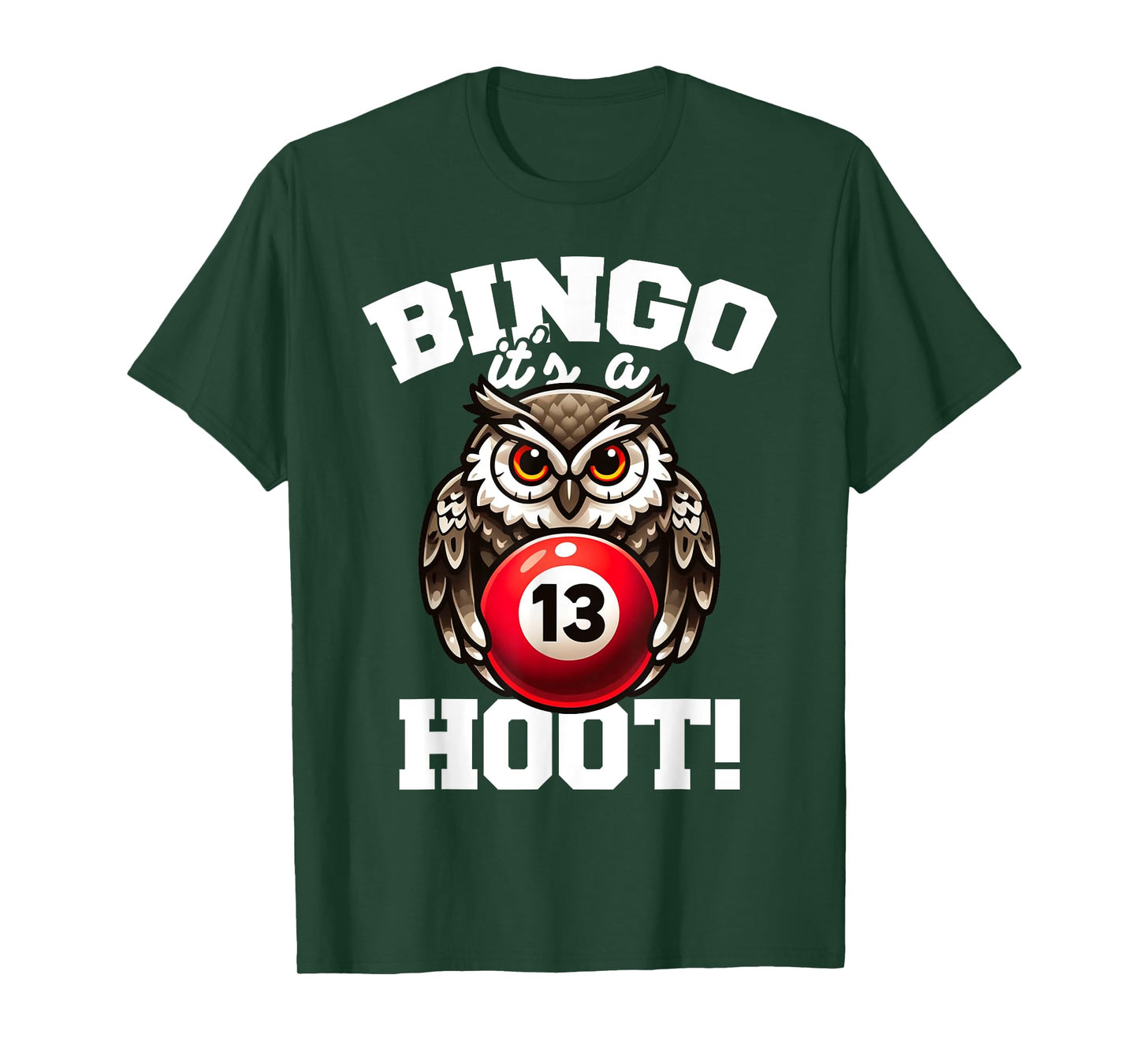 Funny Bingo Game Bingo It's A Hoot Design T-Shirt
