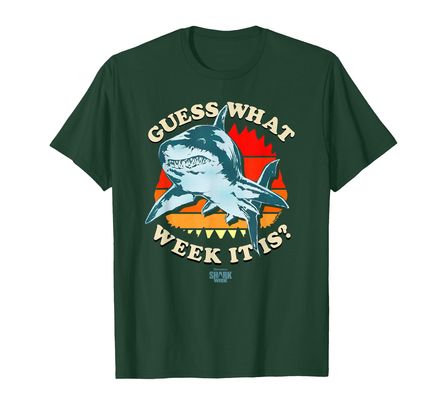 Shark Week Officially Licensed Guess The Week T-Shirt