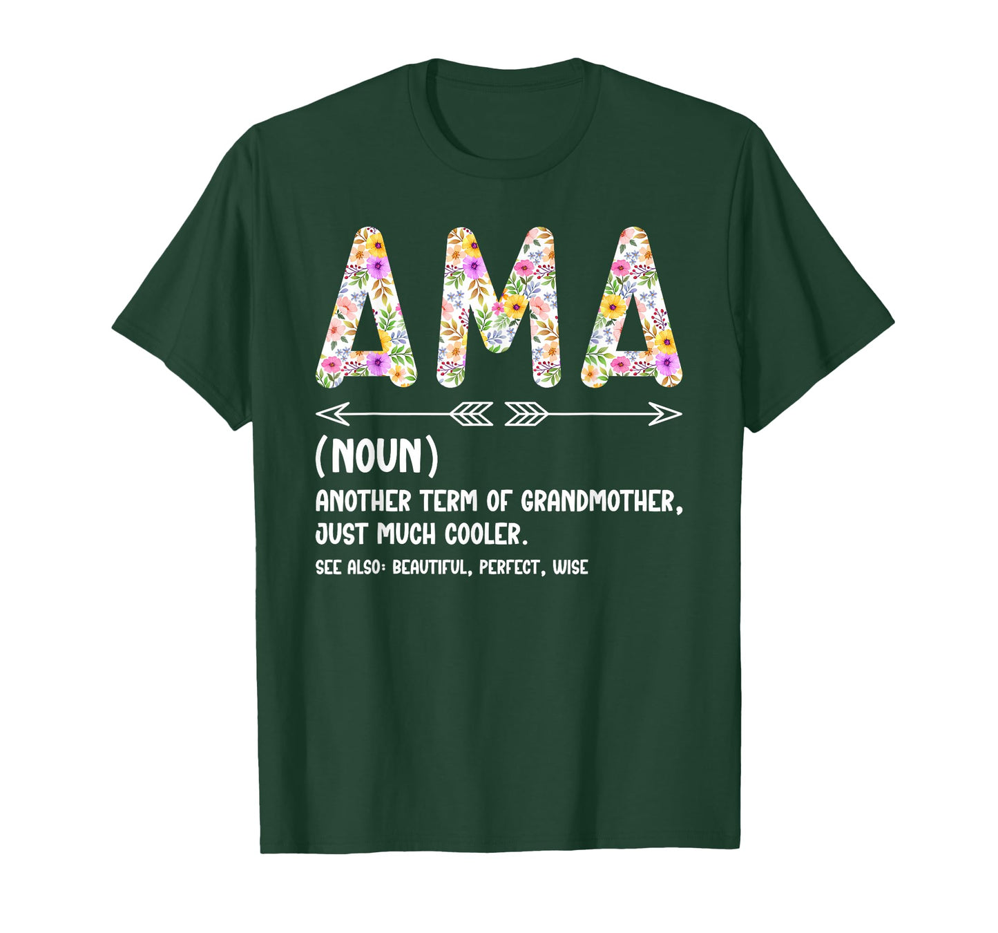 Ama Definition Ama Grandma Ama Grandmother T-Shirt