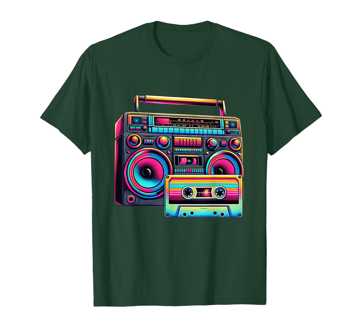 80s 90s 1980s Boombox Stereo Fashion Eighties Retro Theme T-Shirt