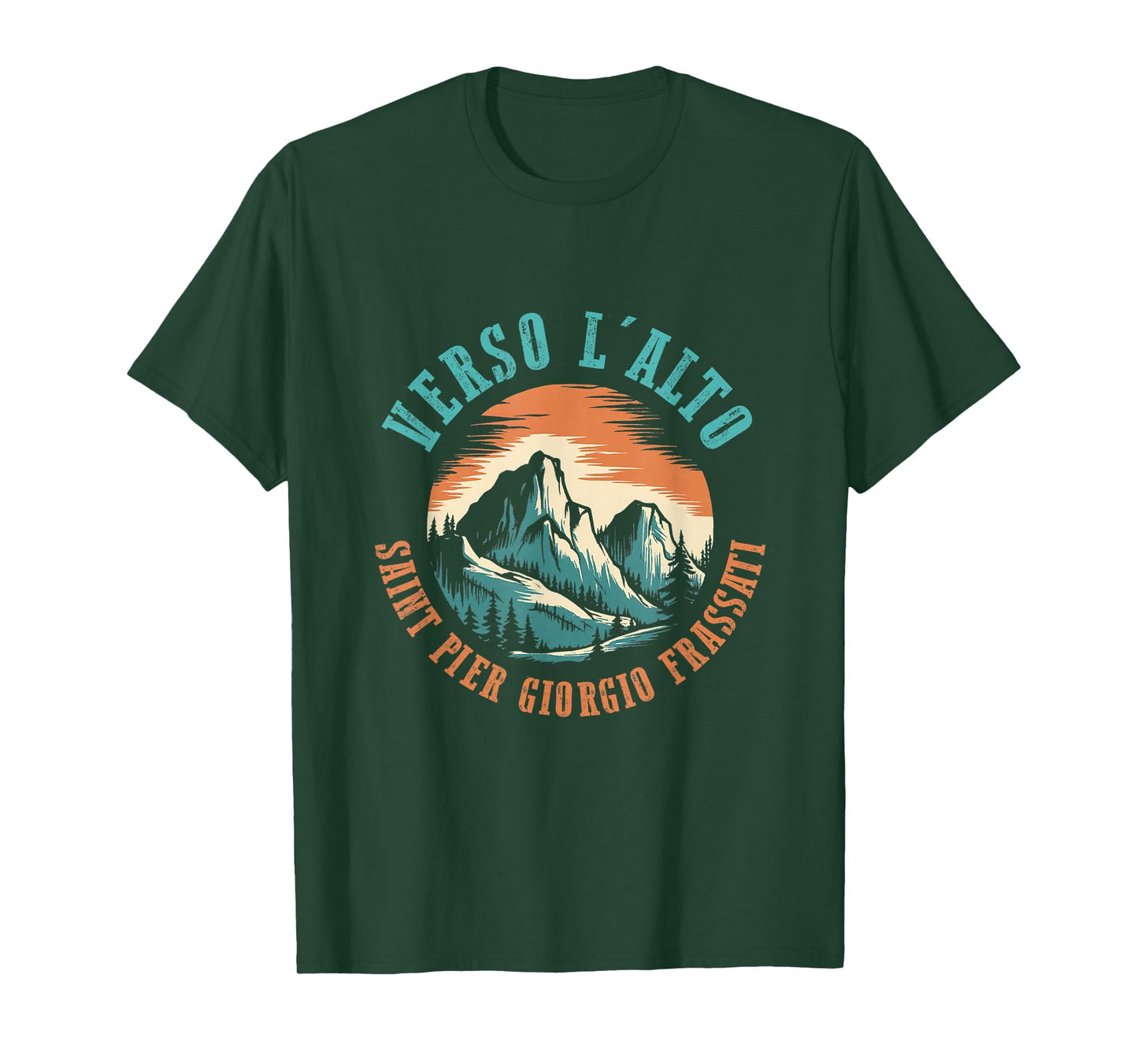 St Pier Giorgio Frassati Verso L'alto Mountains Climber T-Shirt
