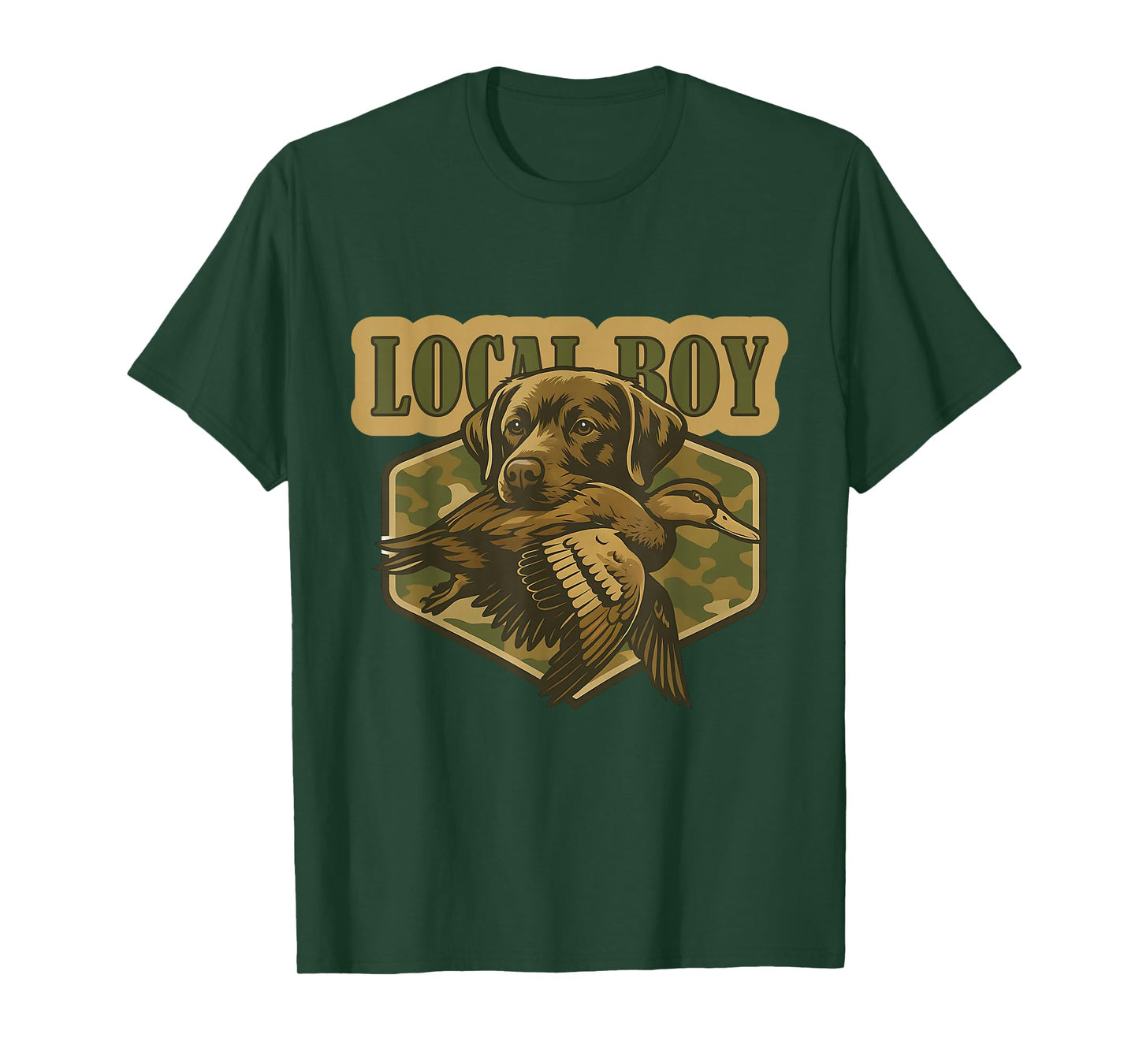 Local Boy Labrador Hunting Dog Duck Hunting T-Shirt