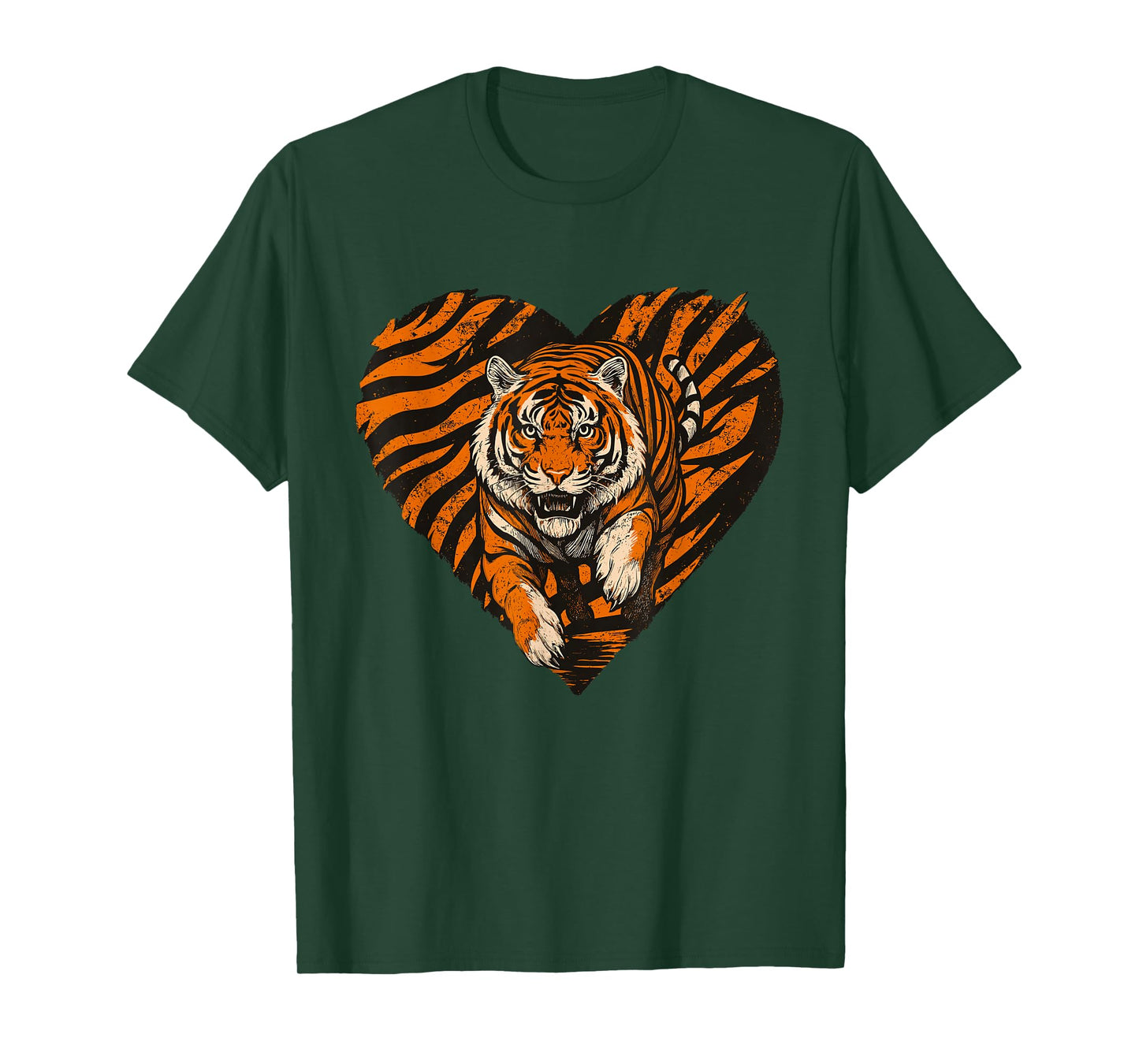 Bengal Tiger Attack Face Wildlife Lover Big Cat Fearless T-Shirt